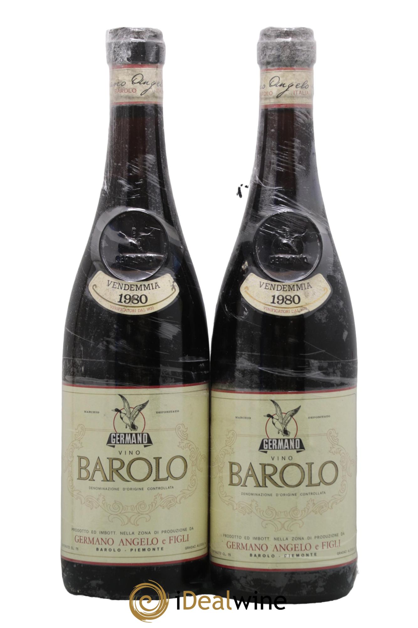 Barolo DOCG Germano Angelo e Figli 1980 - Lot of 2 bottles - 0