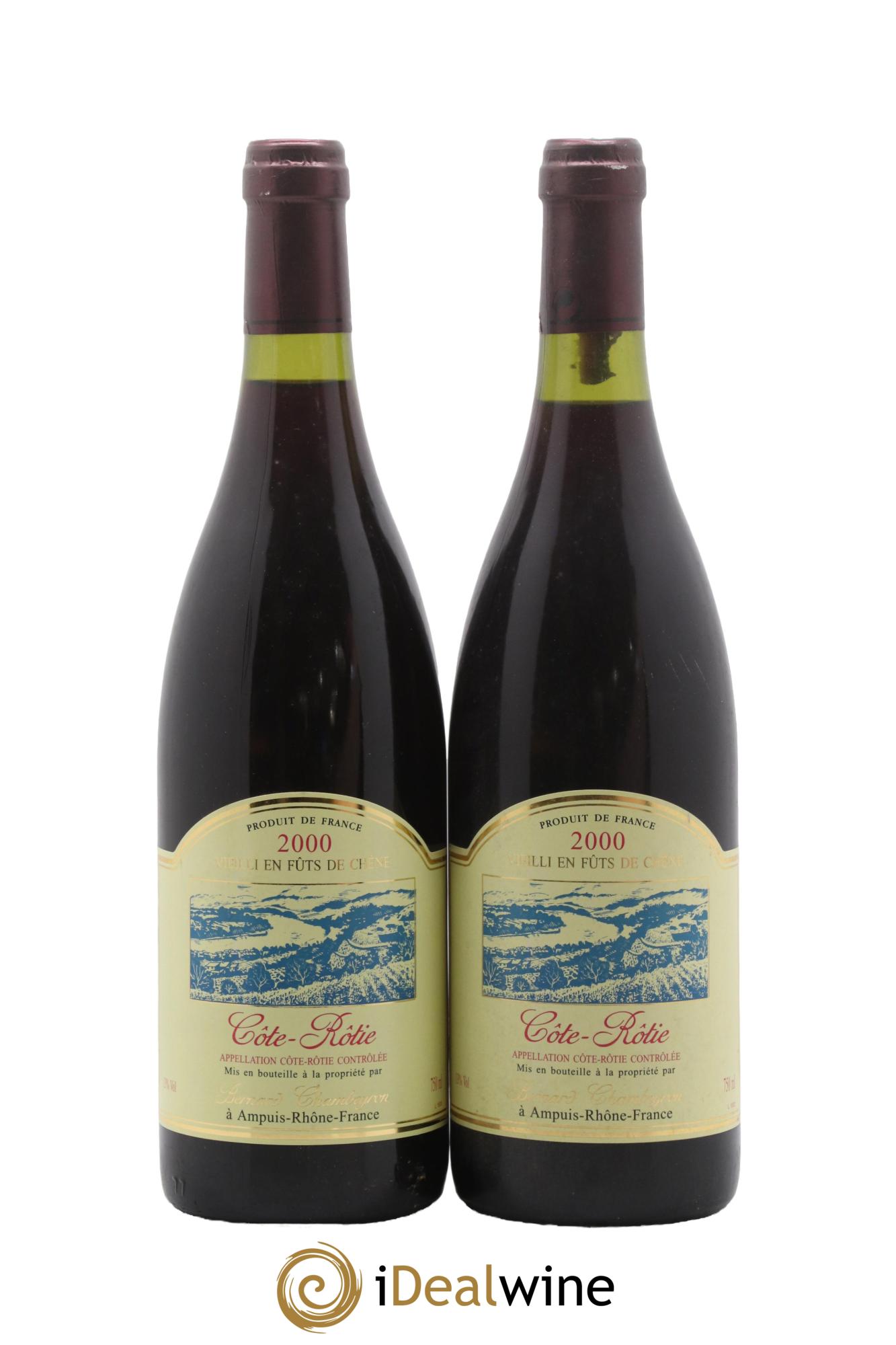 Côte-Rôtie Domaine Chambeyron 2000 - Lot of 2 bottles - 0