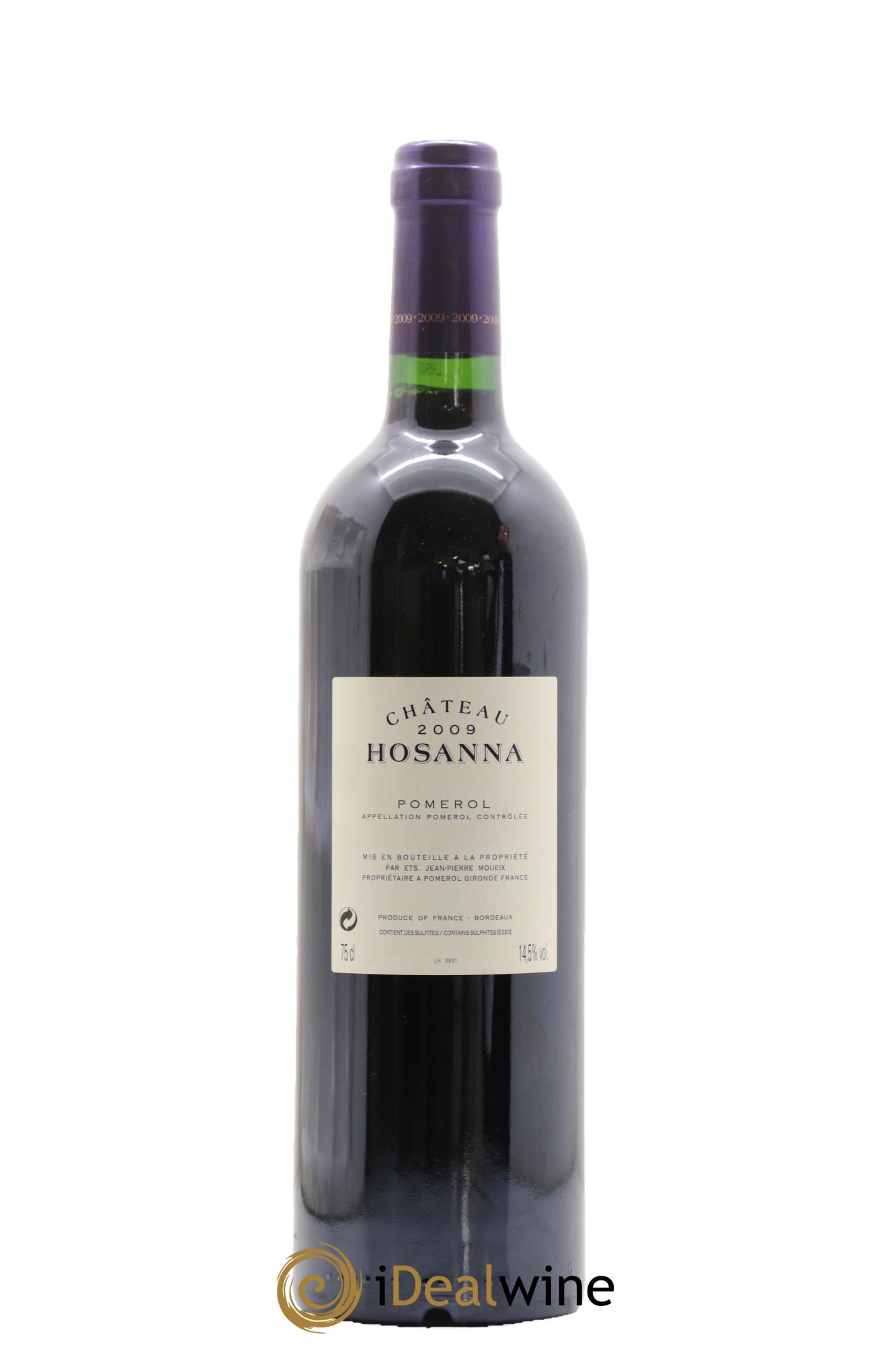 Château Hosanna 2009 - Lot de 1 bouteille - 1