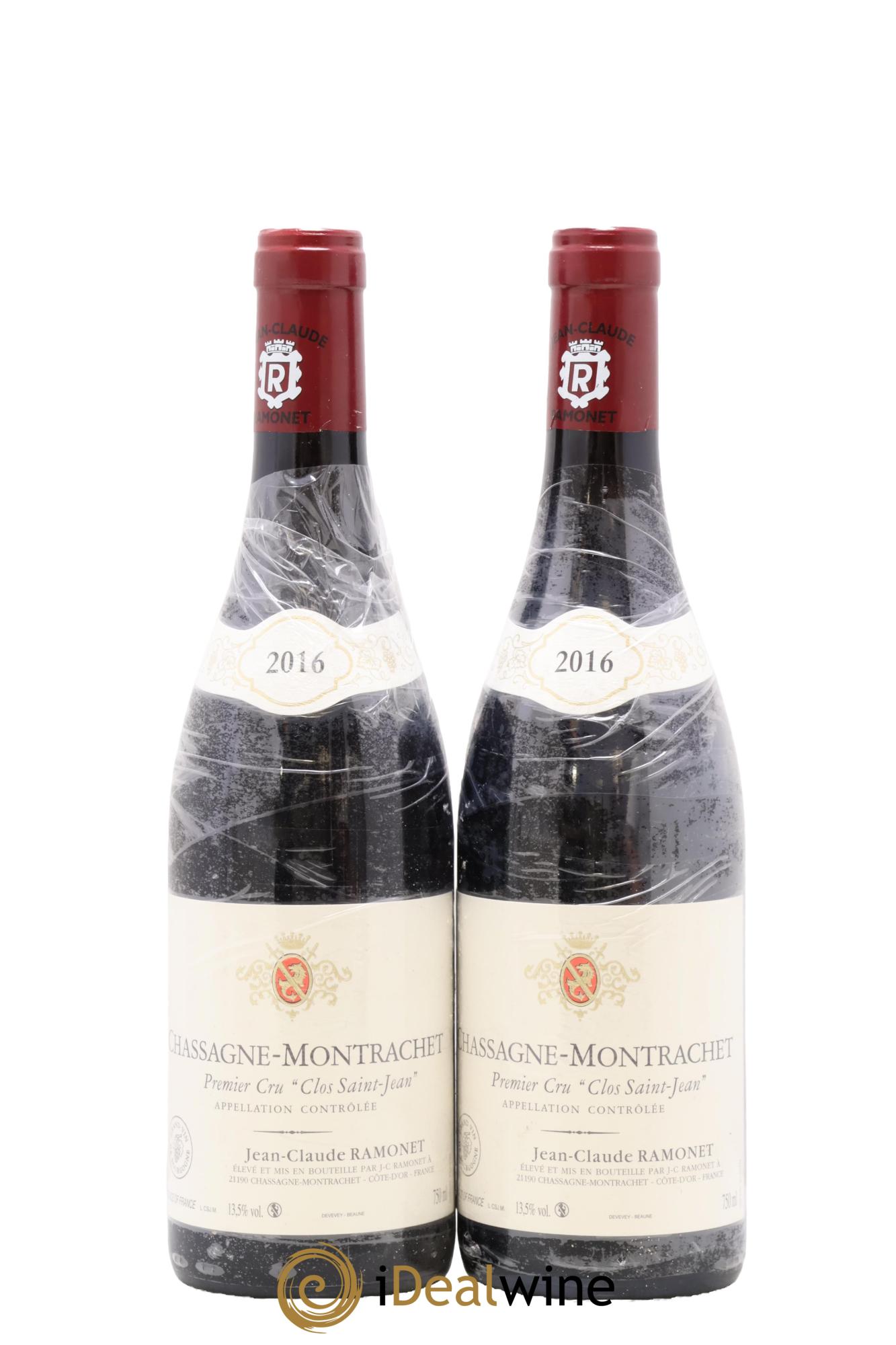 Chassagne-Montrachet 1er Cru Clos Saint-Jean Ramonet (Domaine) 2016 - Lot de 2 bouteilles - 0