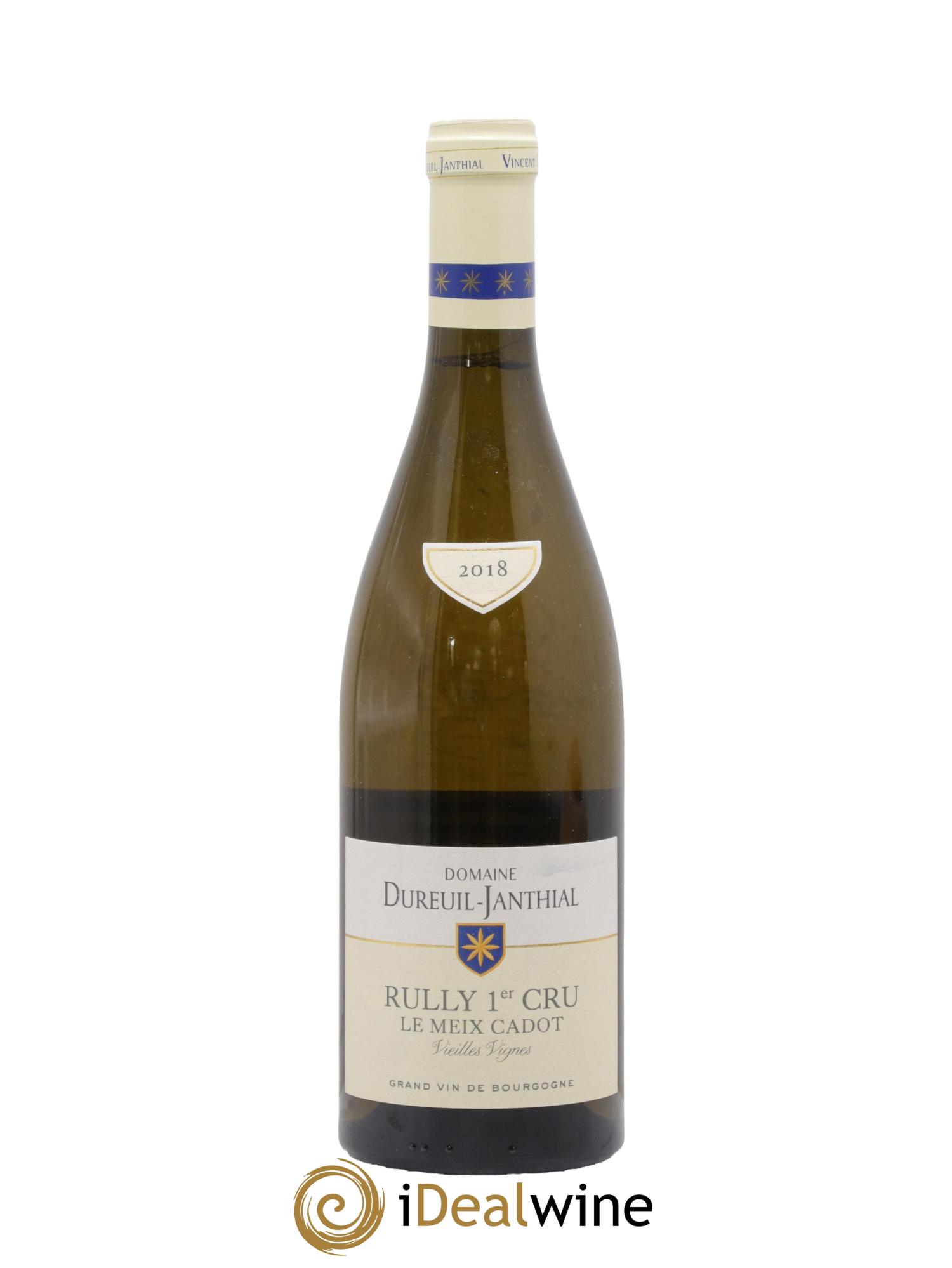 Rully 1er Cru Le Meix Cadot Vieilles Vignes Vincent Dureuil-Janthial 2018 - Lot de 1 bouteille - 0