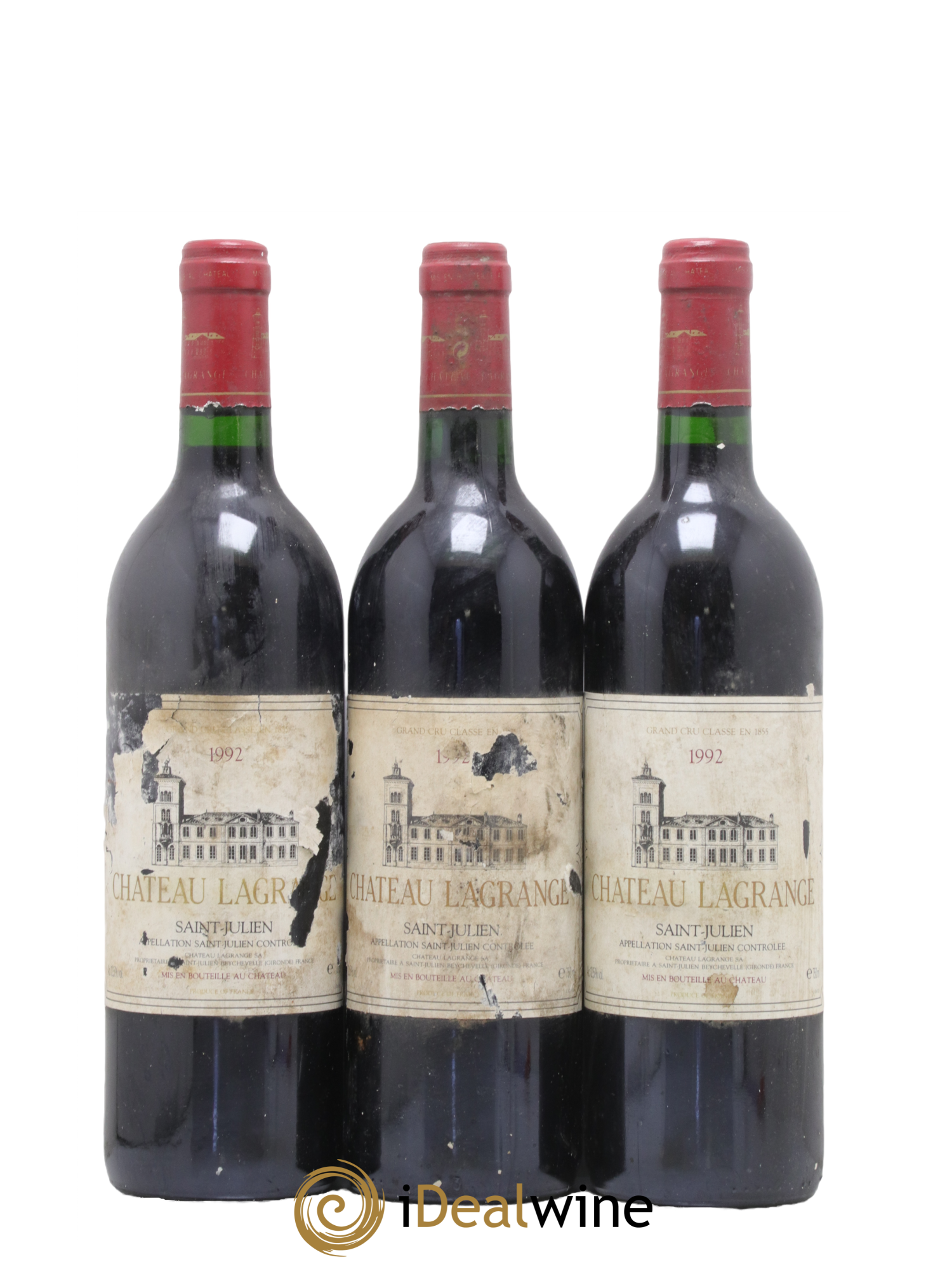 Château Lagrange 3ème Grand Cru Classé 1992 - Lotto di 3 bottiglie - 0