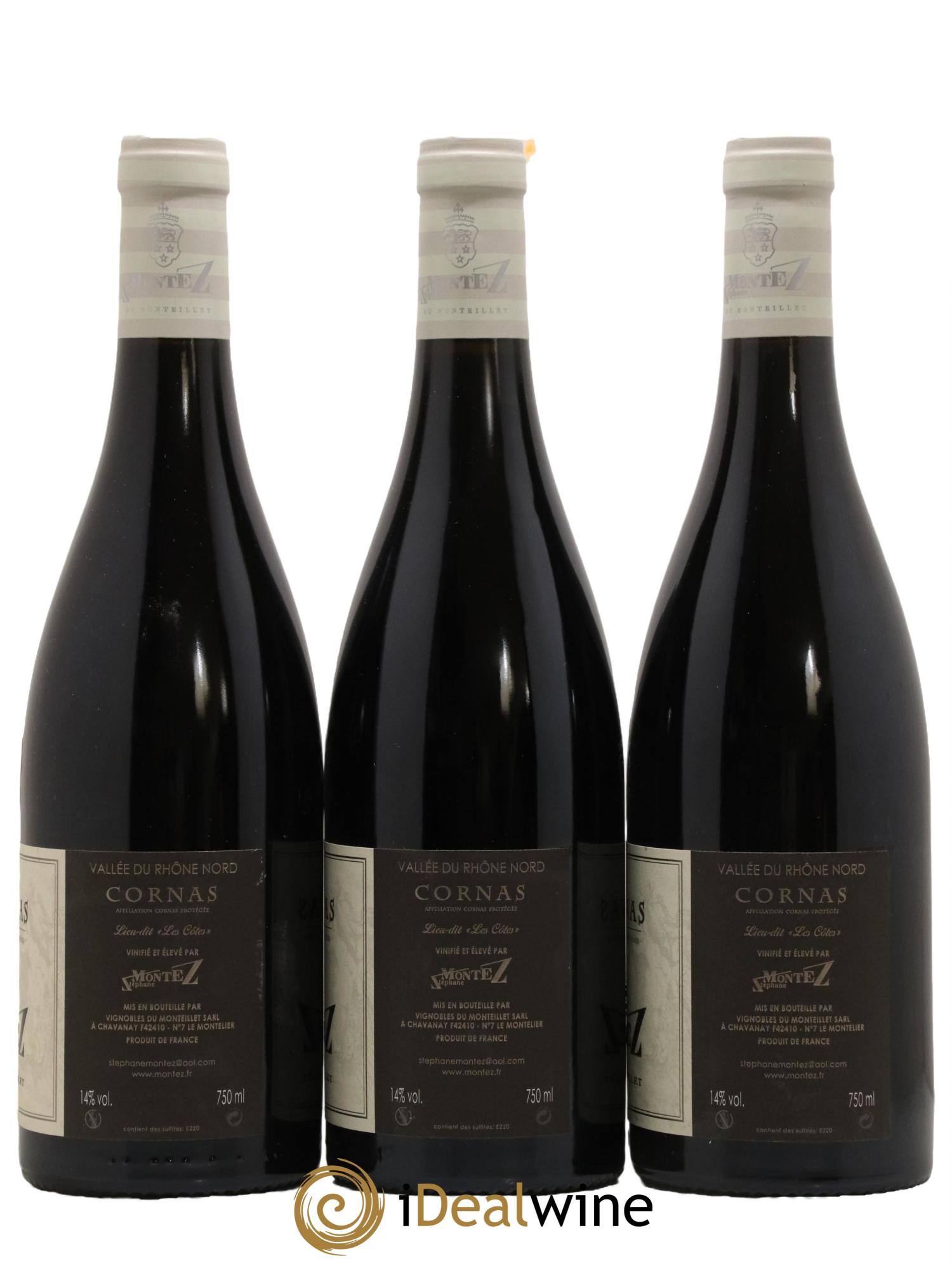 Cornas Les Cotes Domaine Montez 2017 - Lot de 3 bouteilles - 1