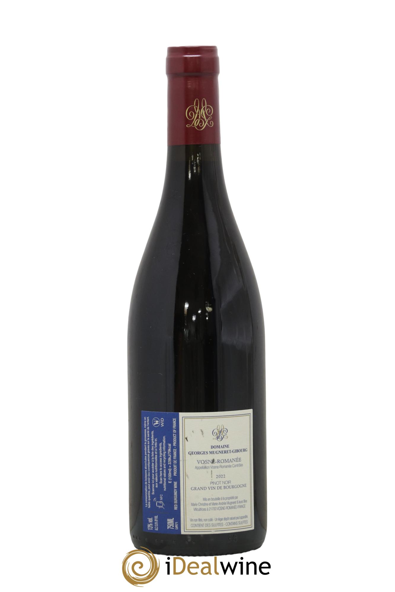 Vosne-Romanée Mugneret-Gibourg (Domaine) 2022 - Lot de 1 bouteille - 1