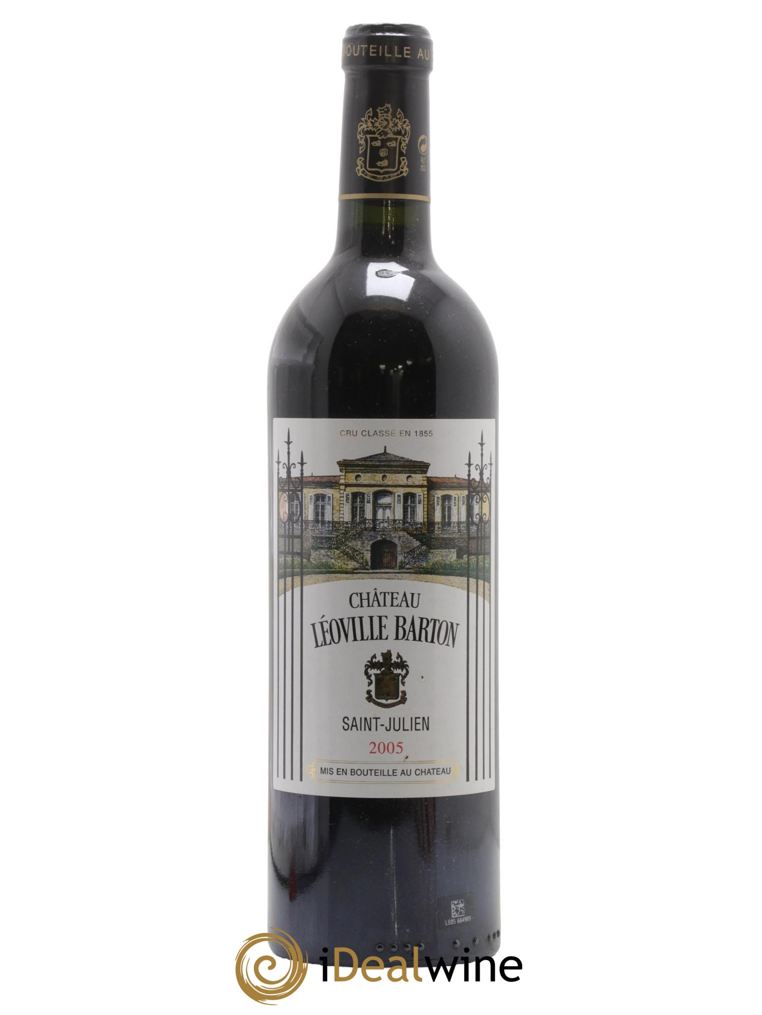 Château Léoville Barton 2ème Grand Cru Classé 2005 - Lot de 1 bouteille - 0