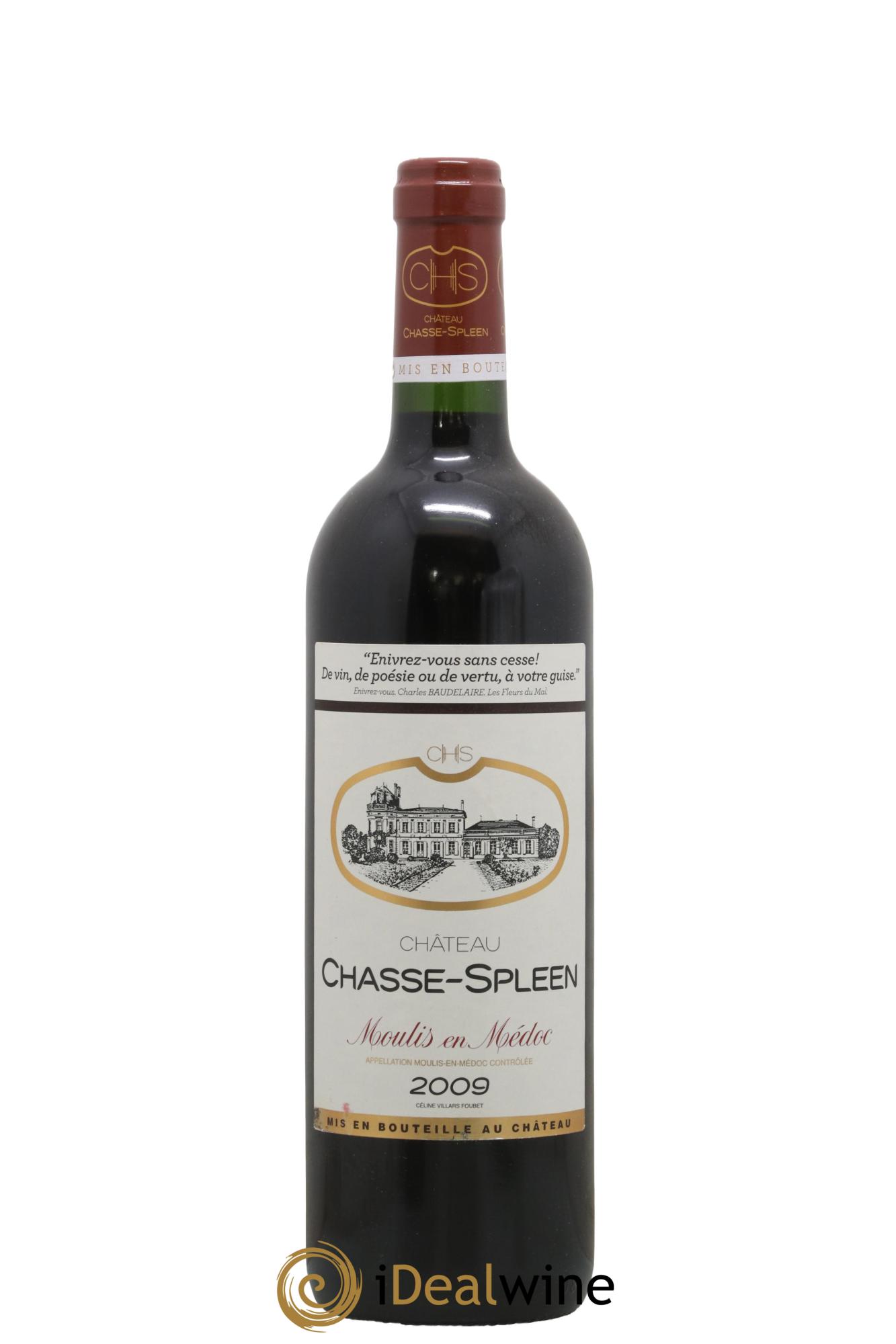 Château Chasse Spleen 2009 - Lot de 1 bouteille - 0