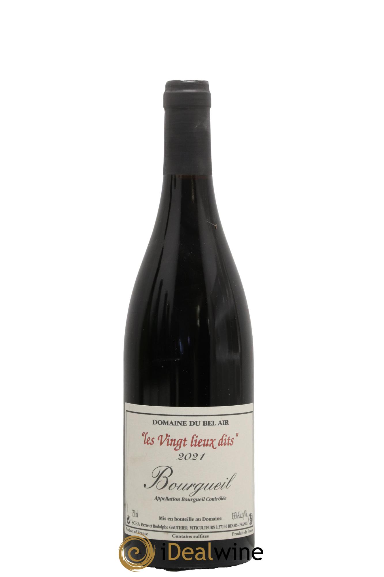 Bourgueil Vingt Lieux Dits Domaine du Bel Air 2021 - Lot de 1 bouteille - 0