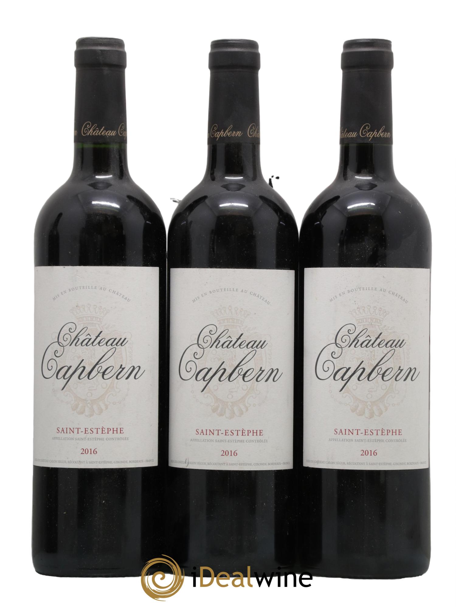 Château Capbern Gasqueton 2016 - Lot de 3 bouteilles - 0