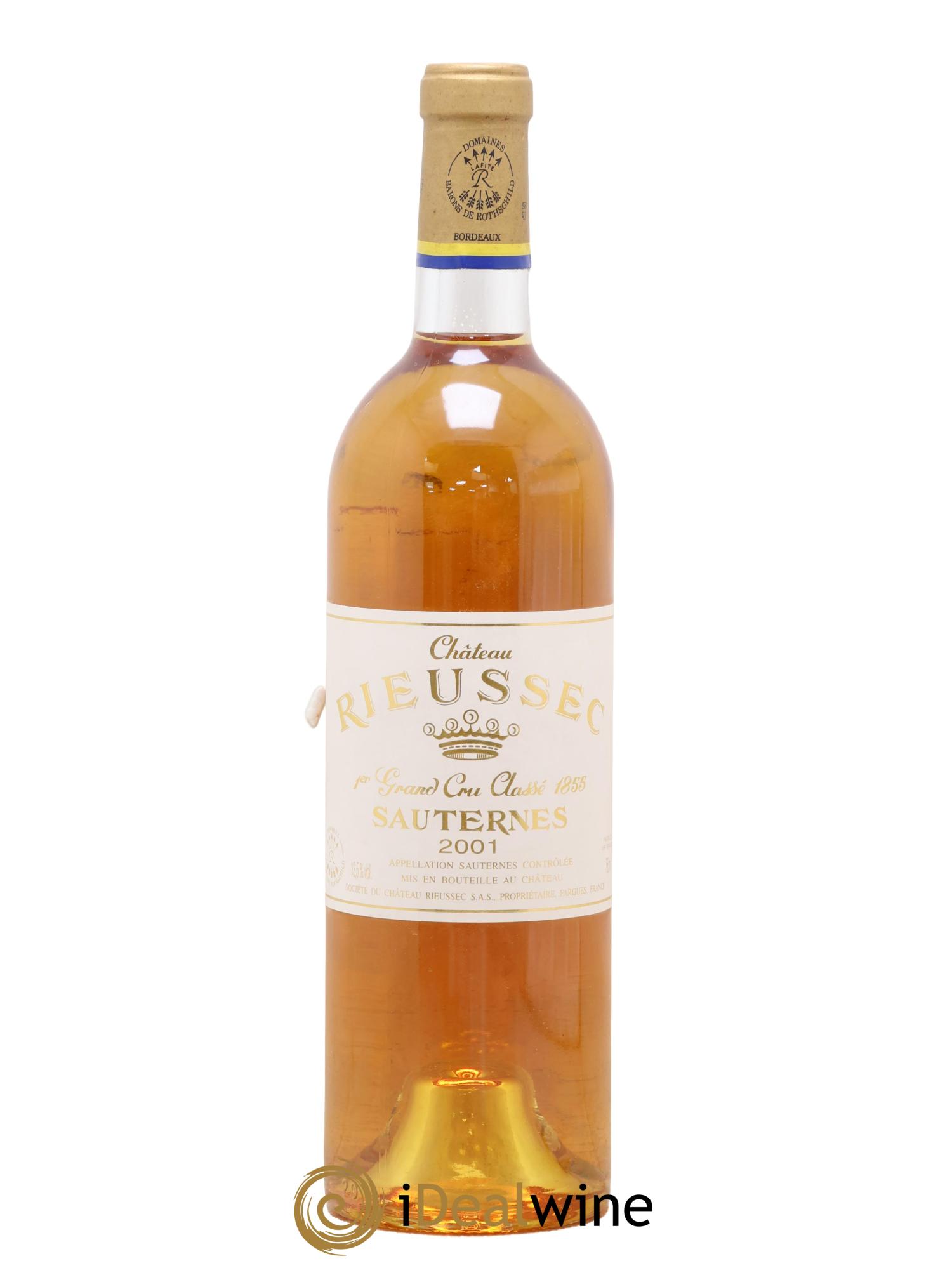 Château Rieussec 1er Grand Cru Classé 2001 - Lot de 1 bouteille - 0