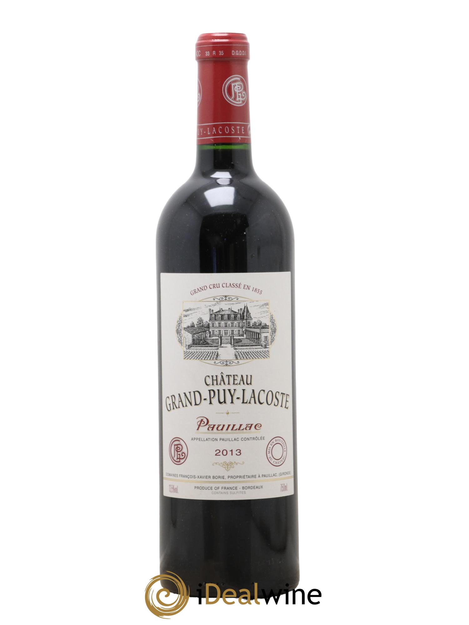 Château Grand Puy Lacoste 5ème Grand Cru Classé 2013 - Lotto di 1 bottiglia - 0