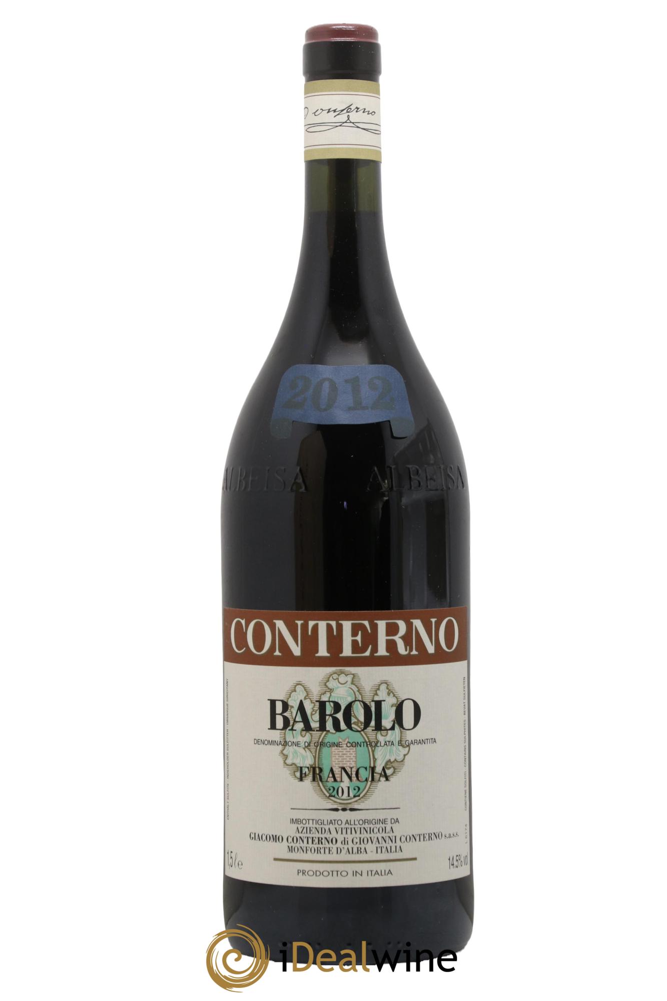 Barolo DOCG Vigna Francia Giacomo Conterno 2012 - Lot de 1 magnum - 1