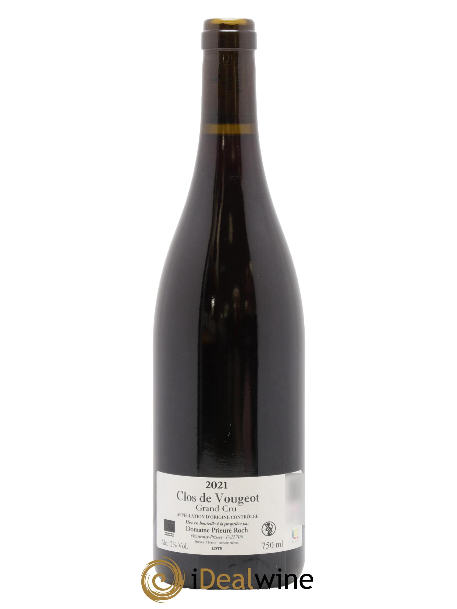 Clos de Vougeot Grand Cru Prieuré Roch 2021 - Lot de 1 bouteille - 1