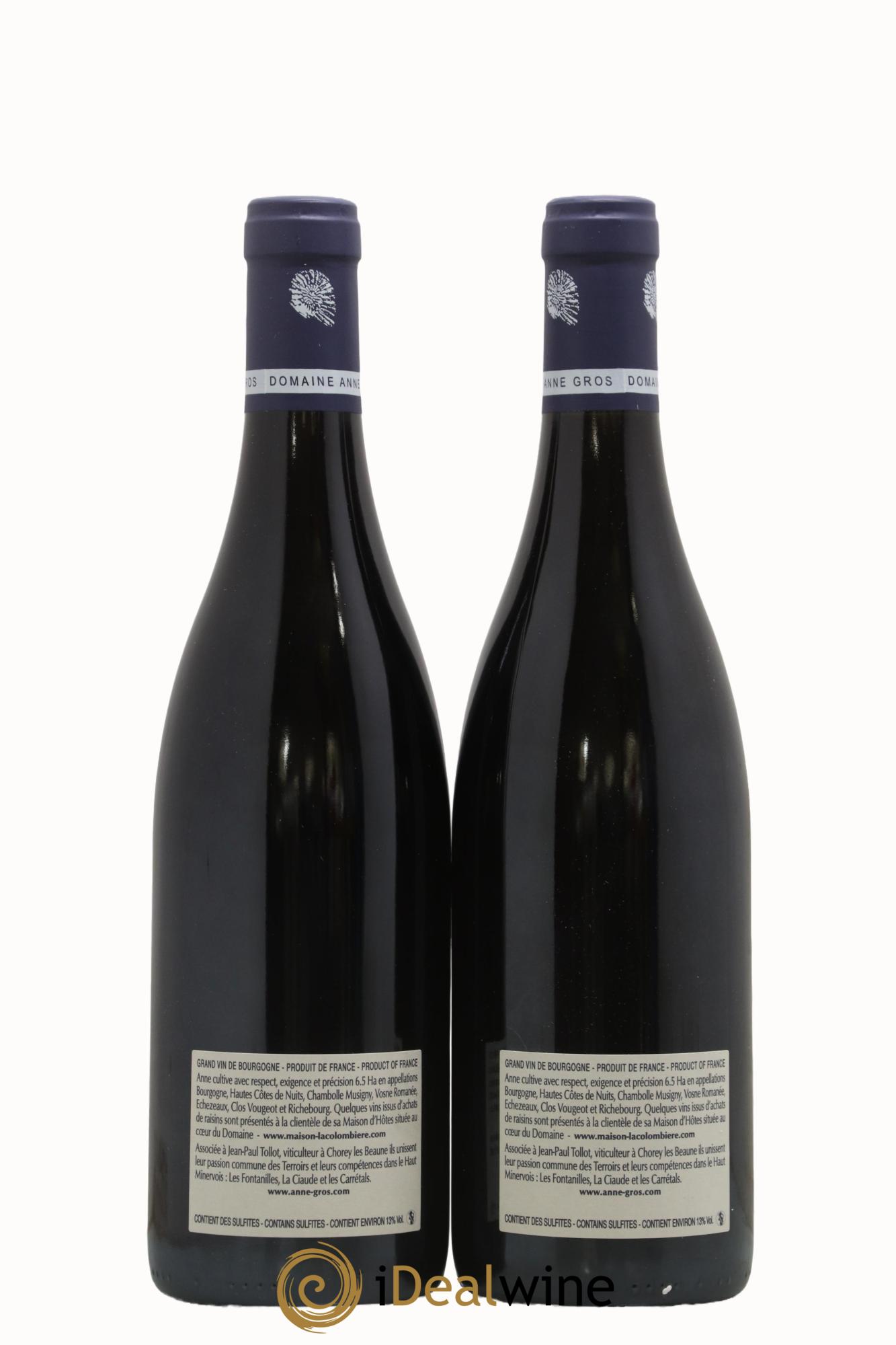 Richebourg Grand Cru Anne Gros 2009 - Lot of 2 bottles - 1