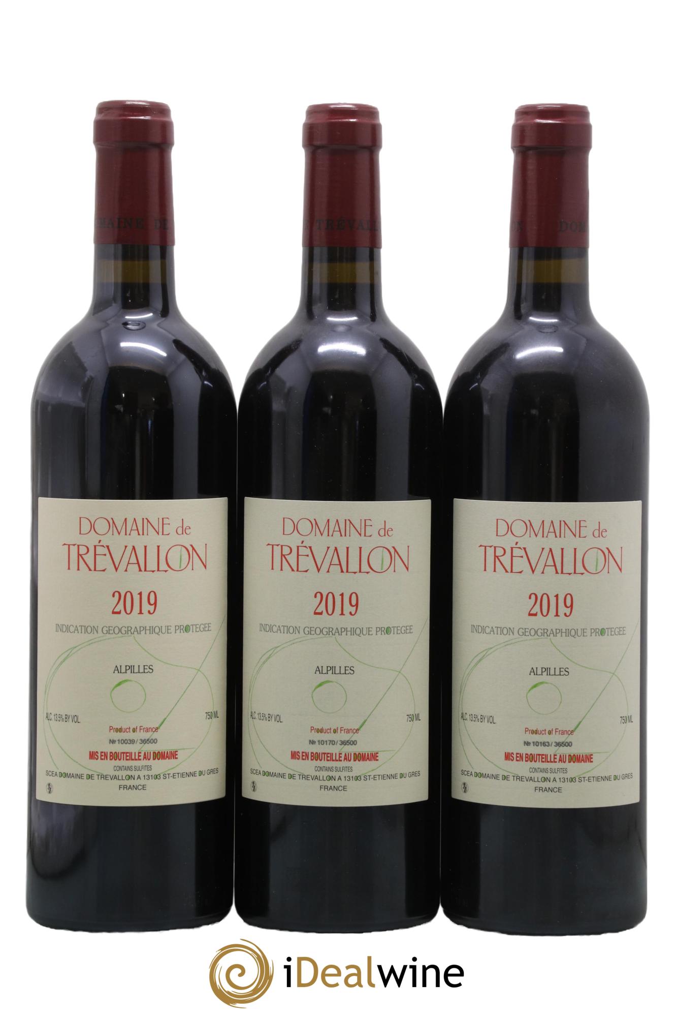 Alpilles Trévallon (Domaine de) Eloi Dürrbach 2019 - Lot de 3 bouteilles - 0