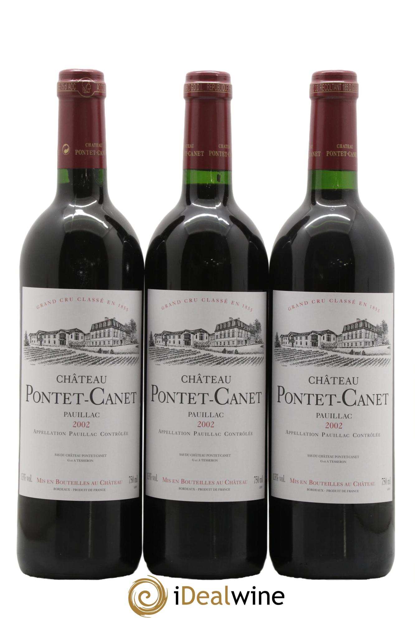 Château Pontet Canet 5ème Grand Cru Classé 2002 - Lotto di 12 bottiglie - 4