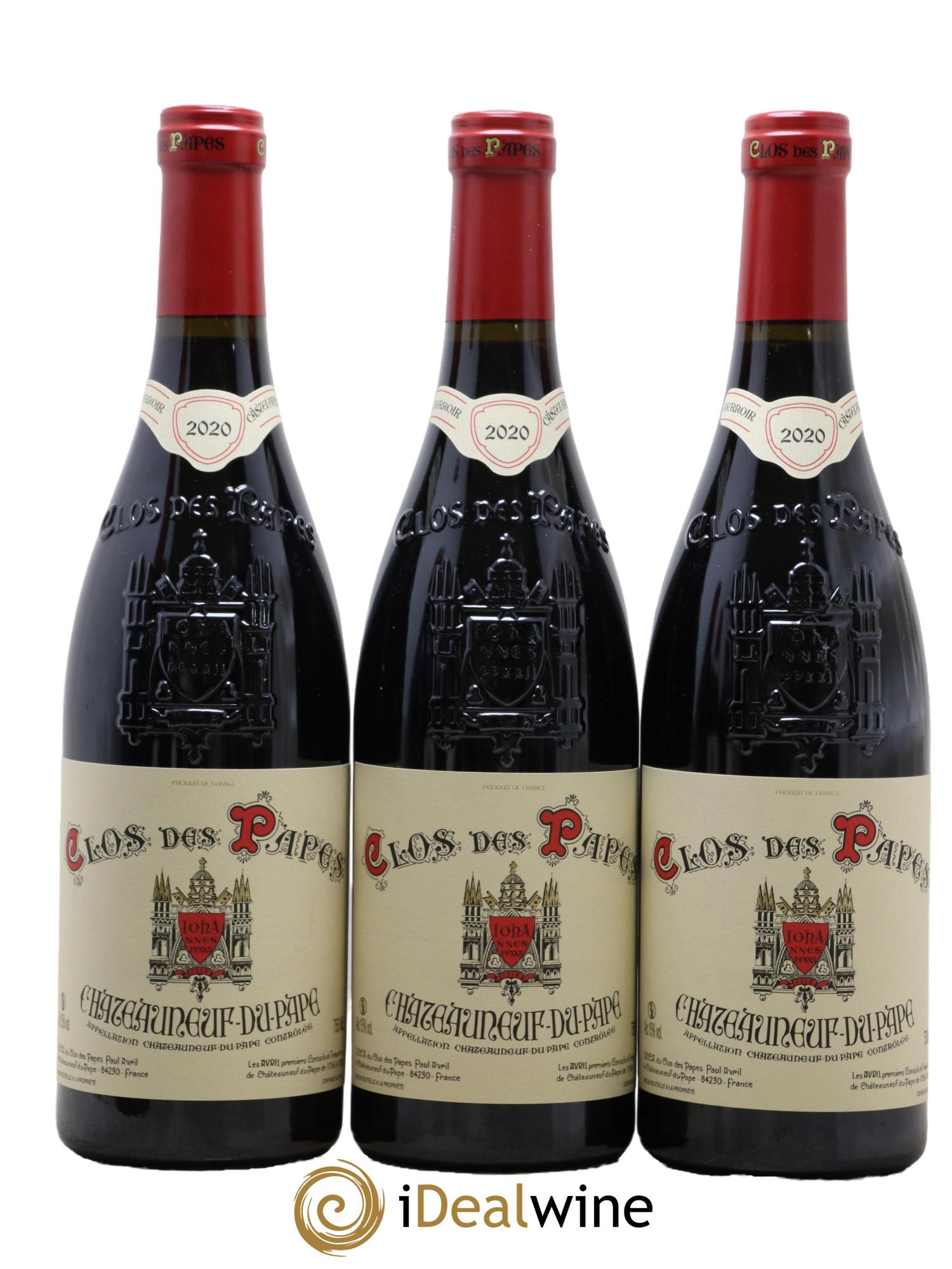 Châteauneuf-du-Pape Clos des Papes - Paul Avril  2022 - Lotto di 6 bottiglie - 2