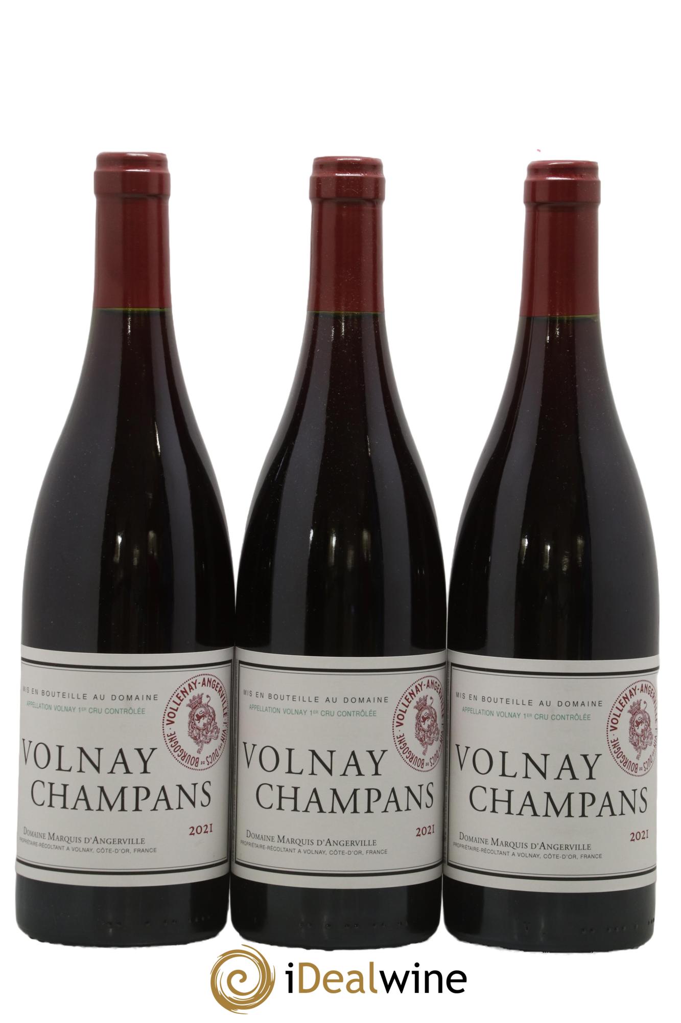 Volnay 1er Cru Champans Marquis d'Angerville (Domaine) 2021 - Lot of 3 bottles - 0
