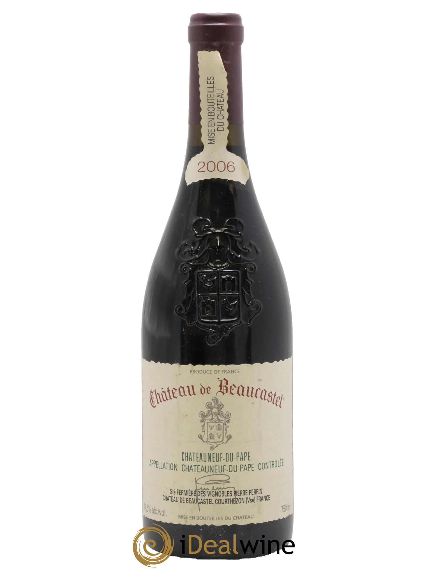 Châteauneuf-du-Pape Château de Beaucastel Famille Perrin 2006 - Lot de 1 bouteille - 0