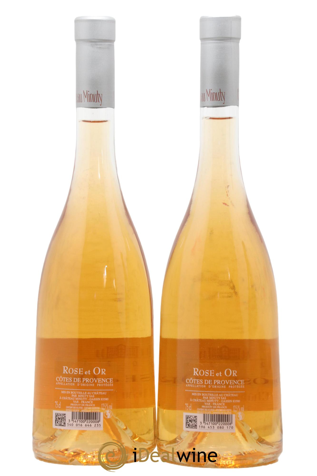 Côtes de Provence Rose et Or Minuty  2021 - Lot of 2 bottles - 1