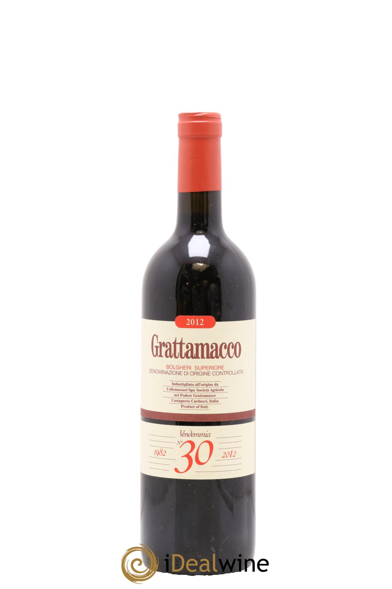 Bolgheri Grattamacco DOC 2012 - Lot de 1 bouteille - 0