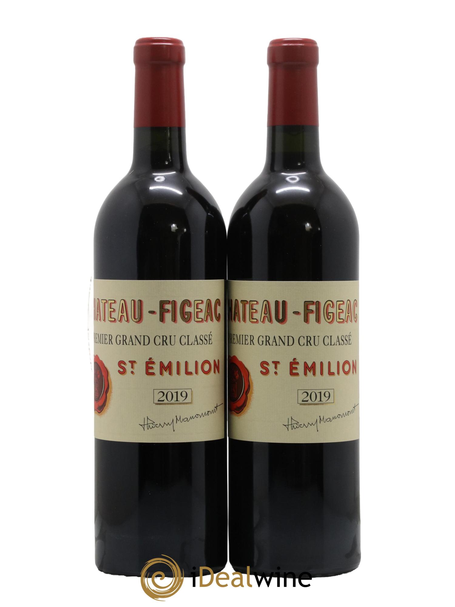 Château Figeac 1er Grand Cru Classé A 2019 - Lot de 2 bouteilles - 0