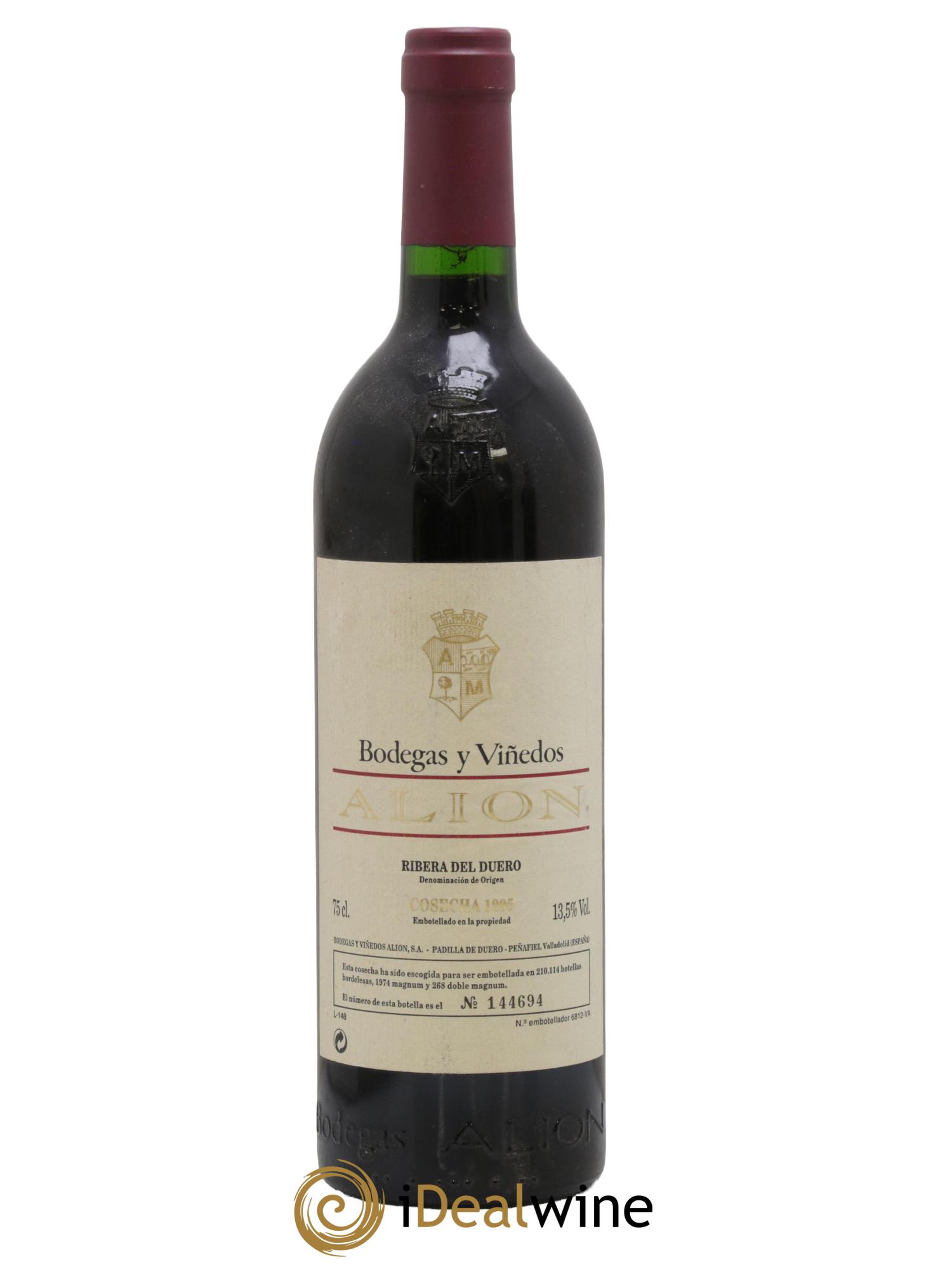Ribera Del Duero DO Vega Sicilia Alion Famille Alvarez 1995 - Lot de 1 bouteille - 0