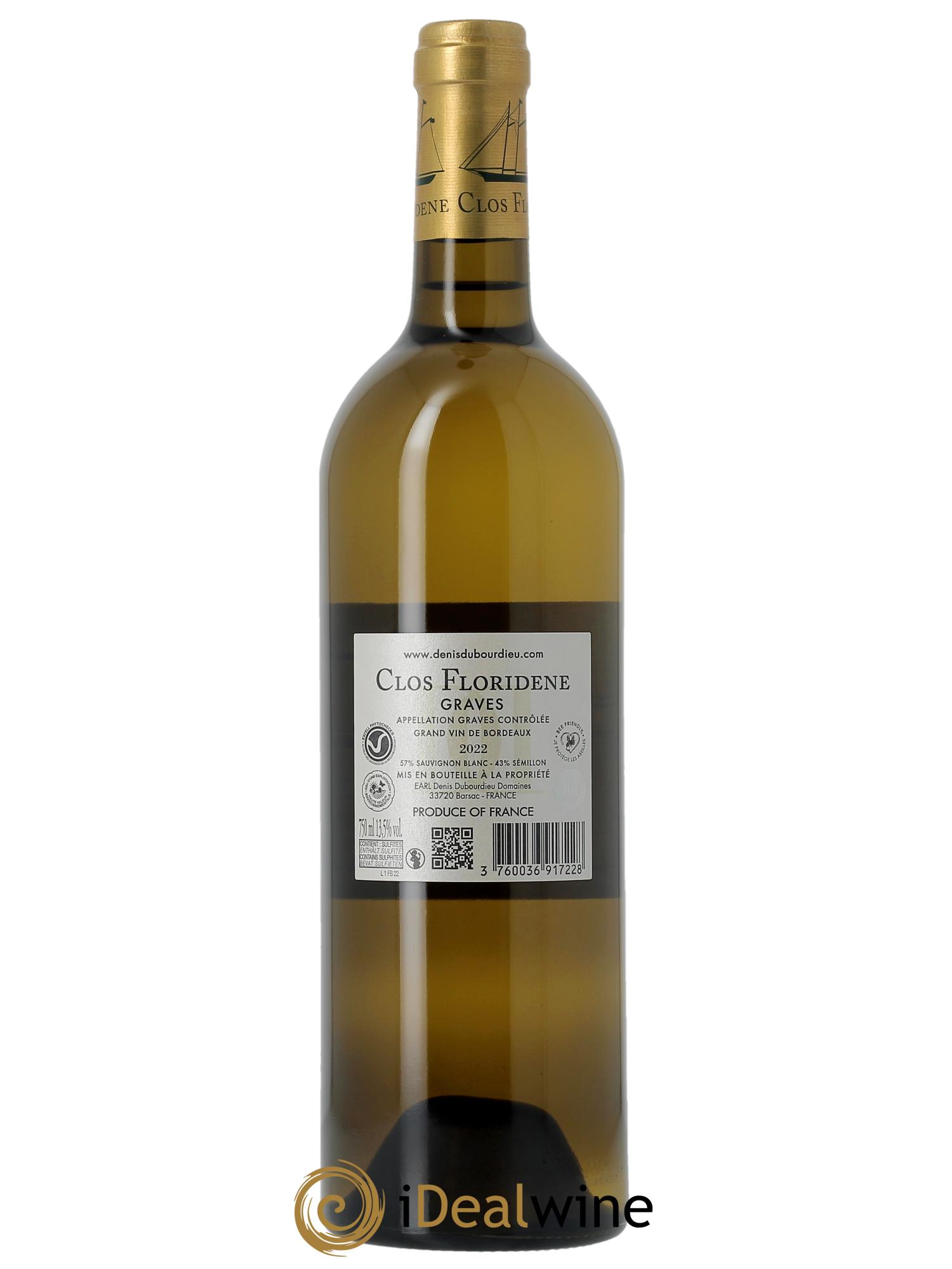 Clos Floridène   2022 - Lot de 1 bouteille - 1