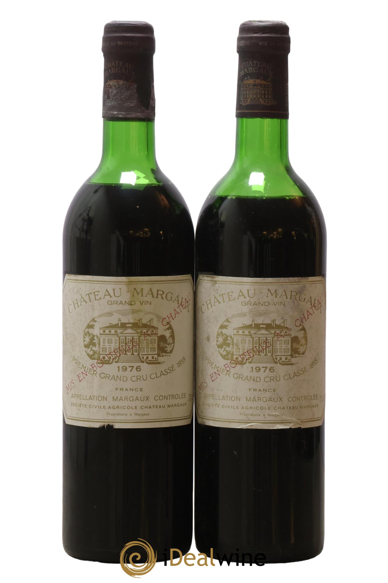 Château Margaux 1er Grand Cru Classé 1976 - Lot of 2 bottles - 0