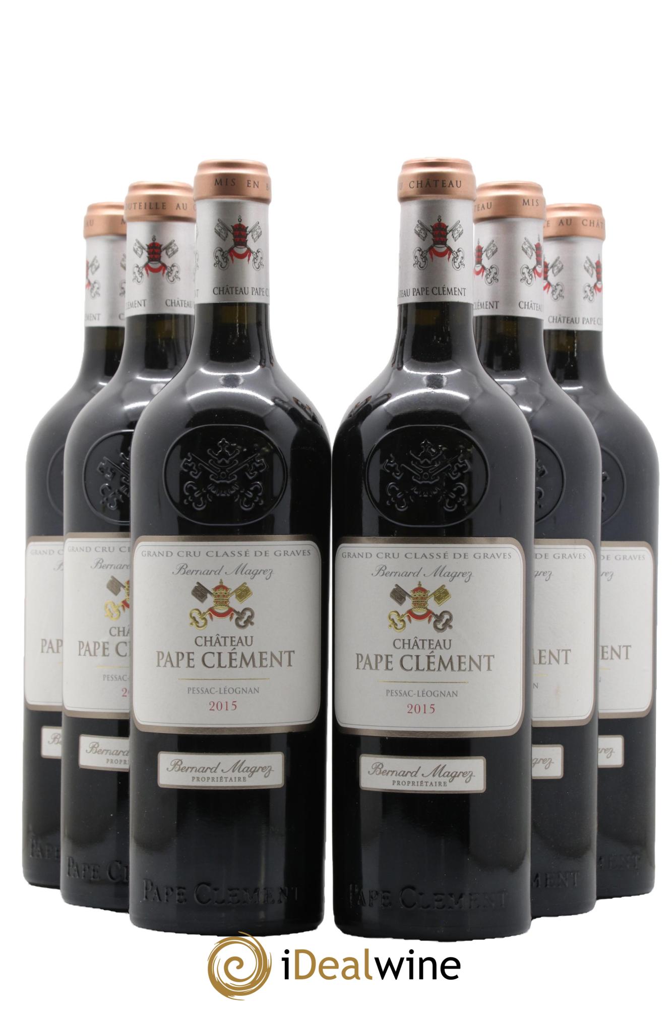 Château Pape Clément Cru Classé de Graves 2015 - Lot de 6 bouteilles - 0