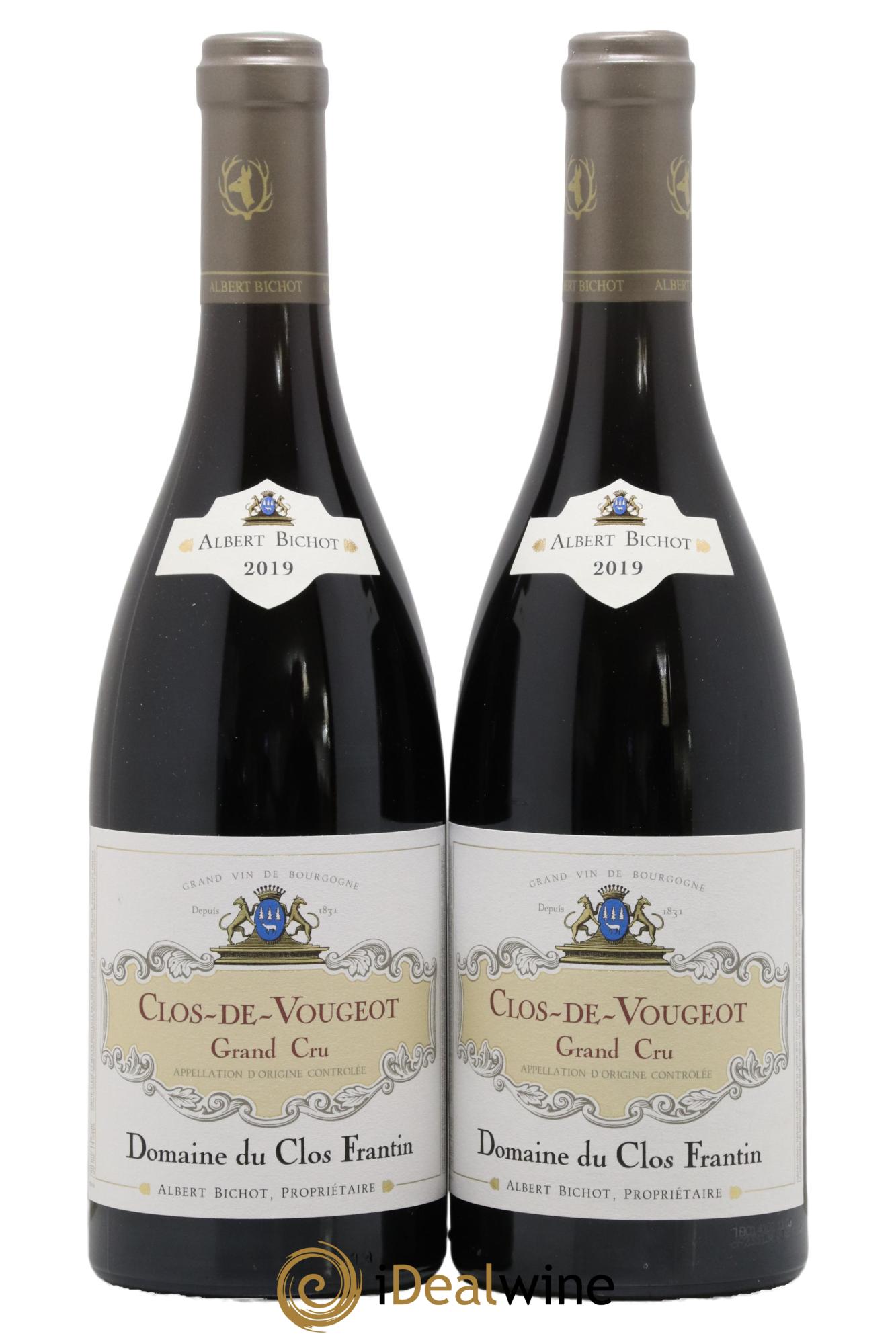 Clos de Vougeot Grand Cru Clos Frantin - Albert Bichot 2019 - Lot of 2 bottles - 0