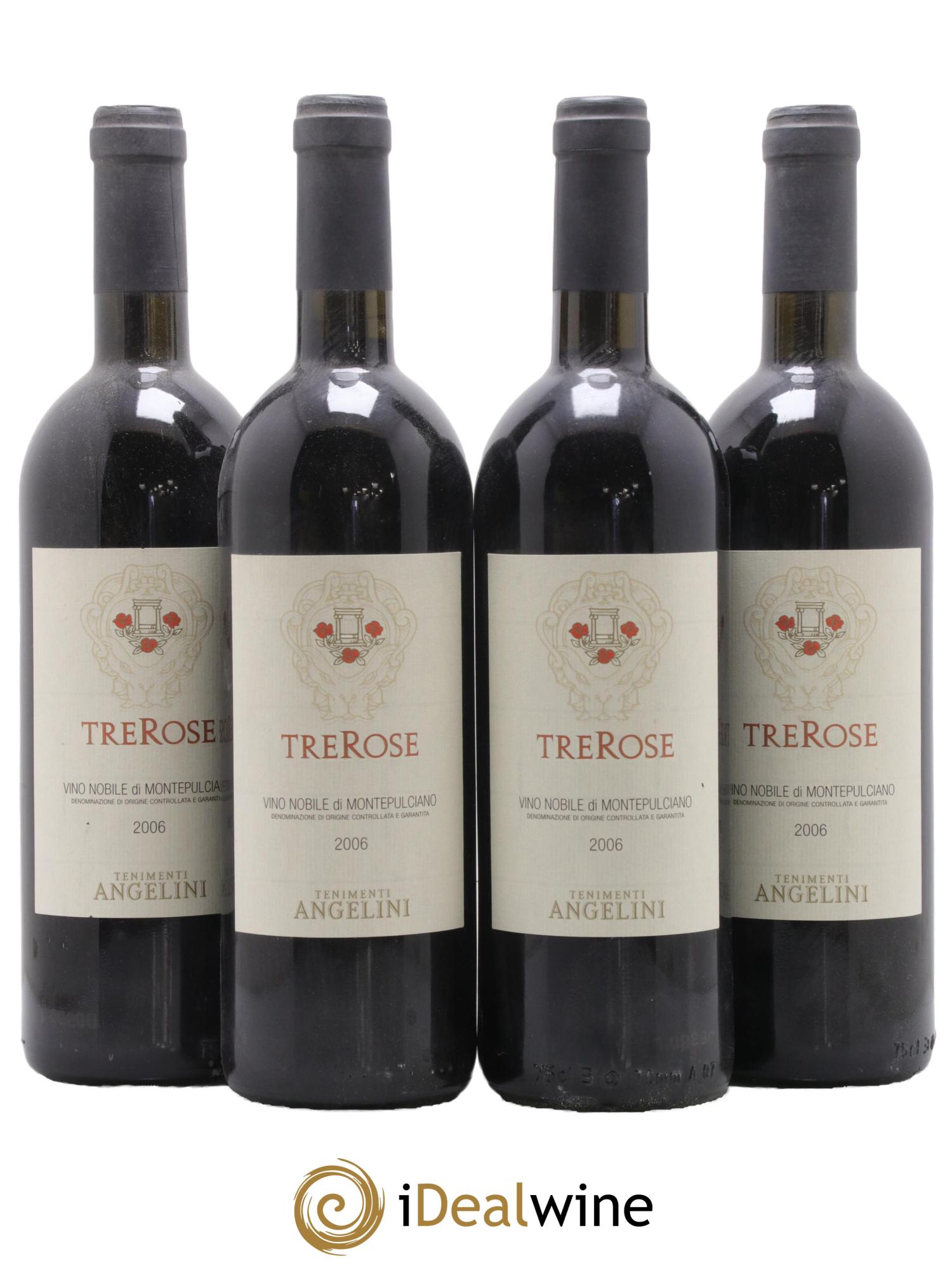 Vino Nobile di Montepulciano Trerose Tenimenti Angelini 2006 - Lot of 4 bottles - 0