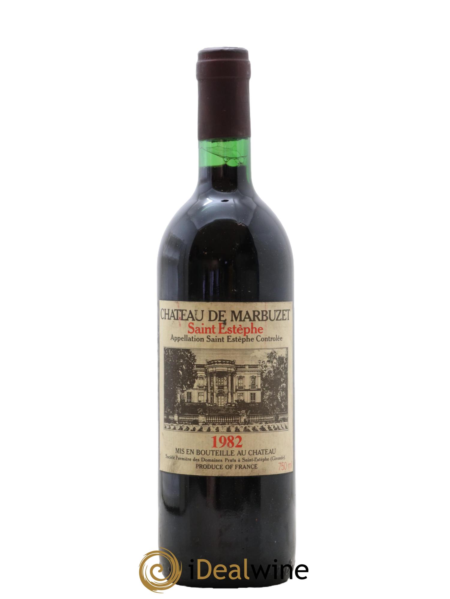Château de Marbuzet Cru Bourgeois 1982 - Lot de 1 bouteille - 0