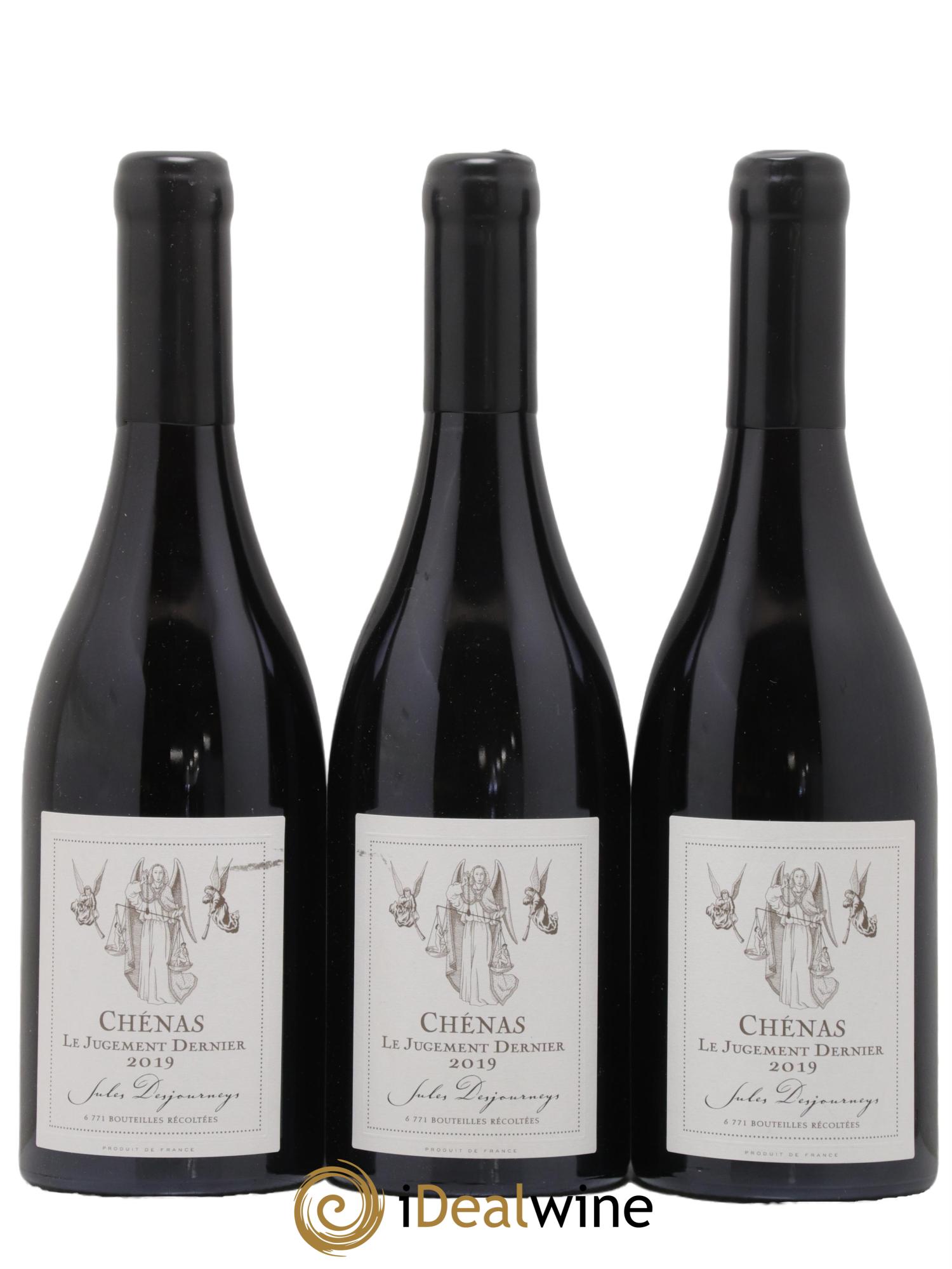 Chénas Le Jugement Dernier Jules Desjourneys 2019 - Lot de 3 bouteilles - 0