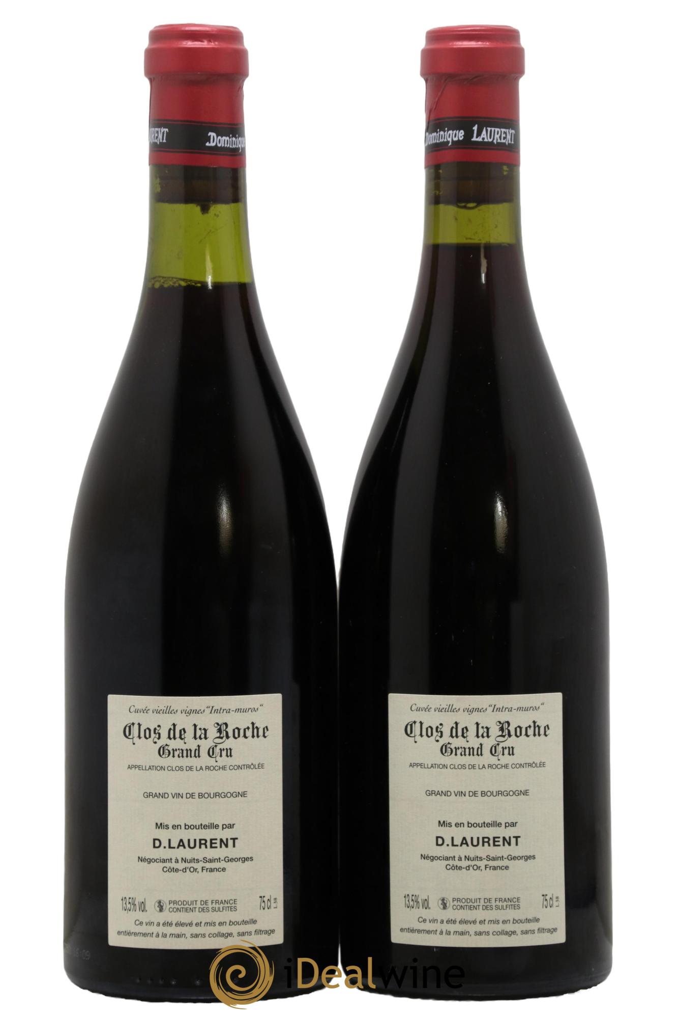 Clos de la Roche Grand Cru Vieilles vignes Intra-muros Dominique Laurent 2006 - Lot de 2 bouteilles - 1