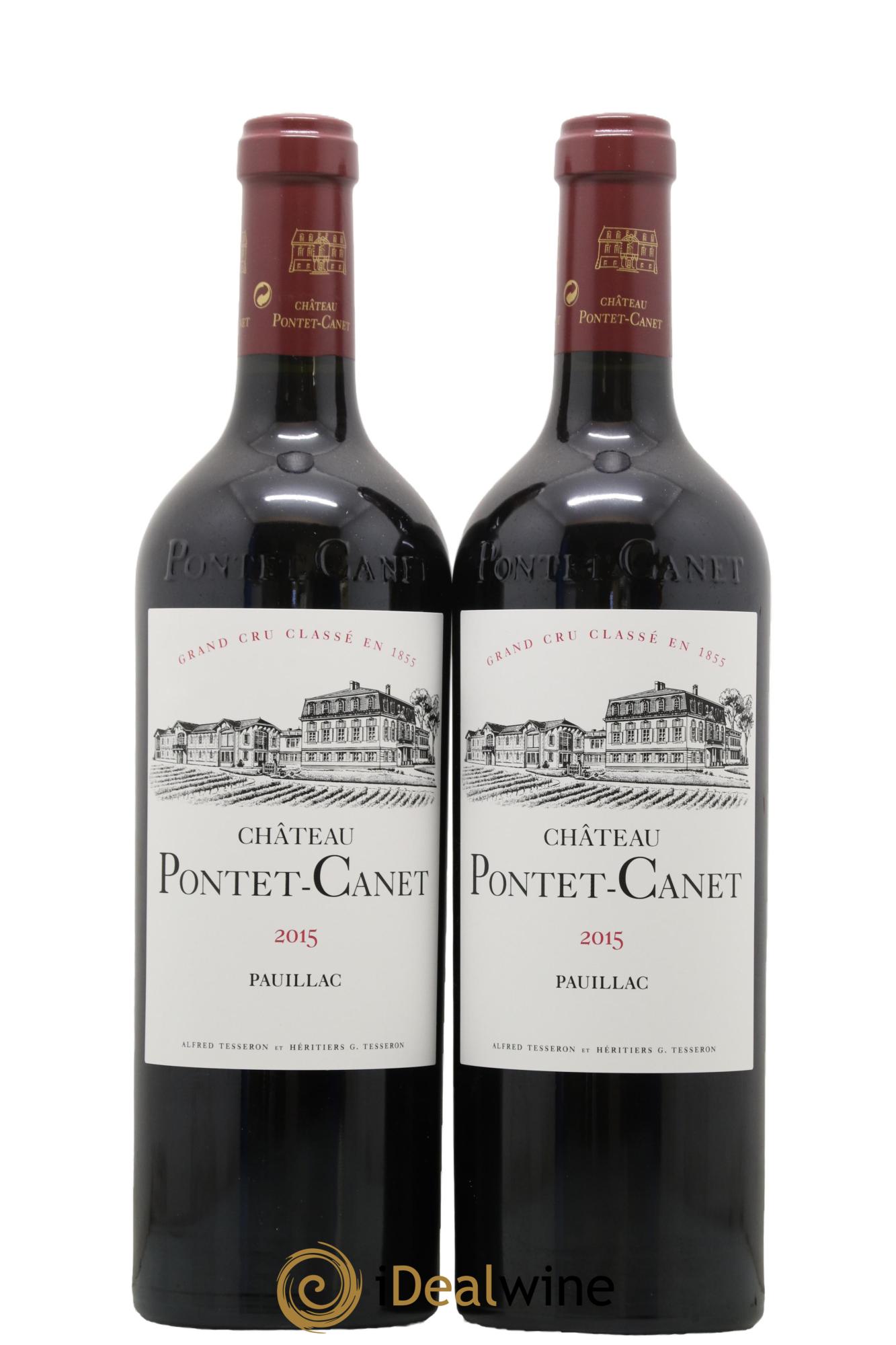 Château Pontet Canet 5ème Grand Cru Classé 2015 - Lot de 2 bouteilles - 0