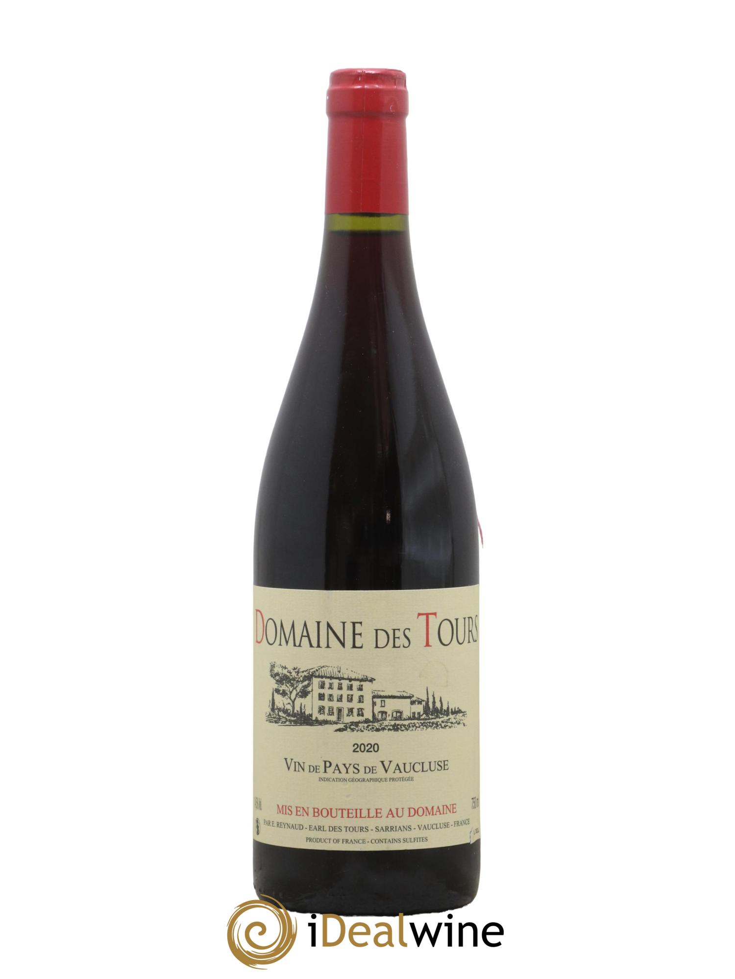 Vaucluse (Vin de Pays de Vaucluse) Domaine des Tours Emmanuel Reynaud 2020 - Lot de 1 bouteille - 0