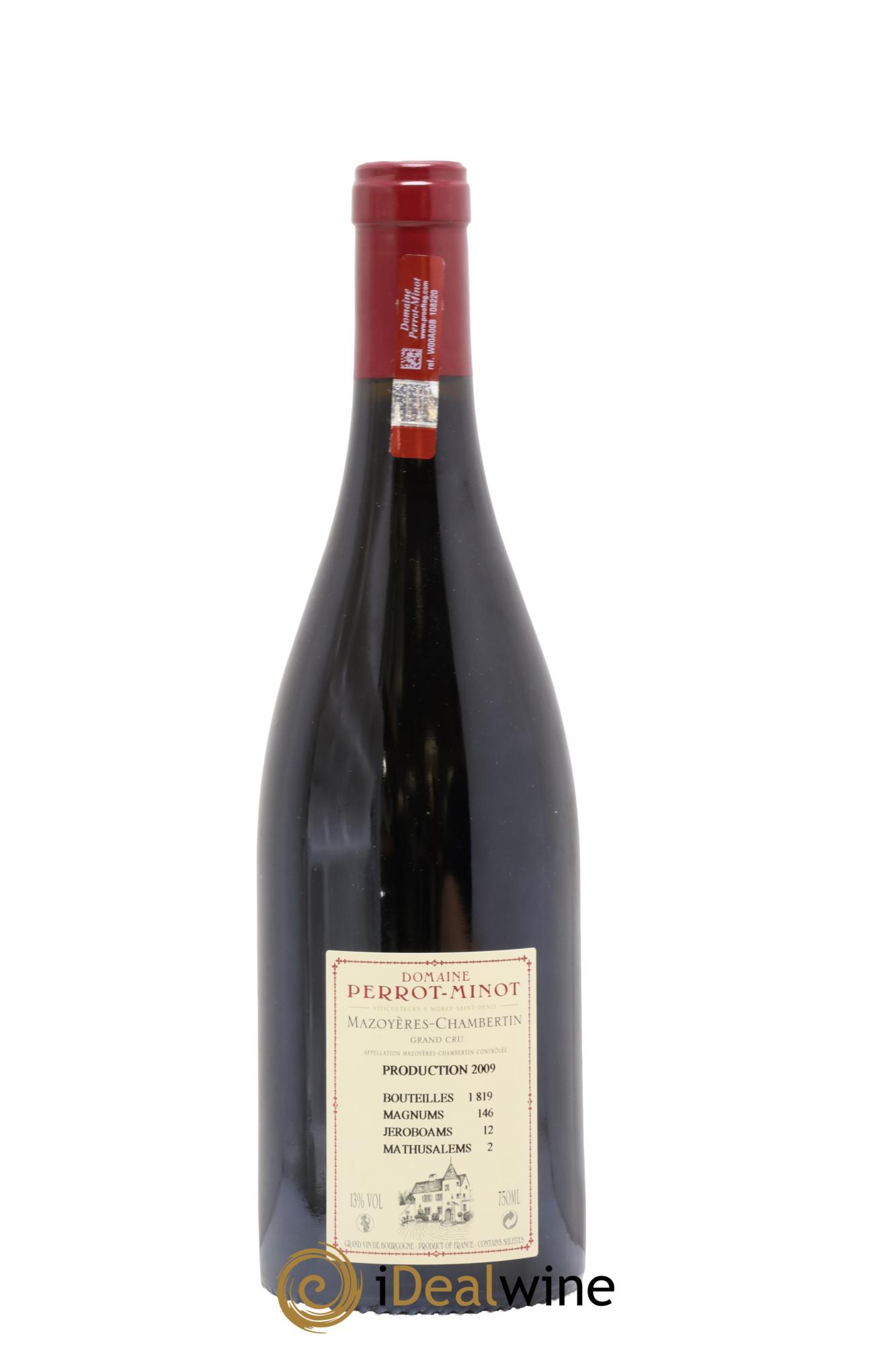 Mazoyères-Chambertin Grand Cru Vieilles Vignes Perrot-Minot 2009 - Lot de 1 bouteille - 1