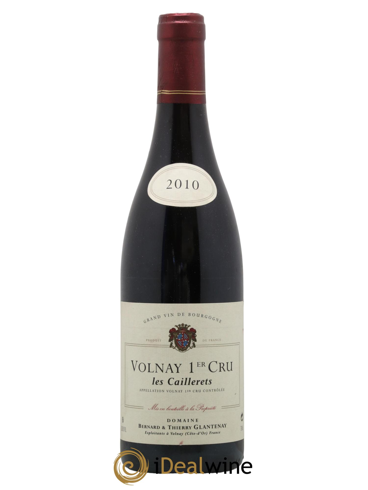 Volnay 1er Cru Les Caillerets Bernard et Thierry Glantenay (Domaine) 2010 - Lot de 1 bouteille - 0