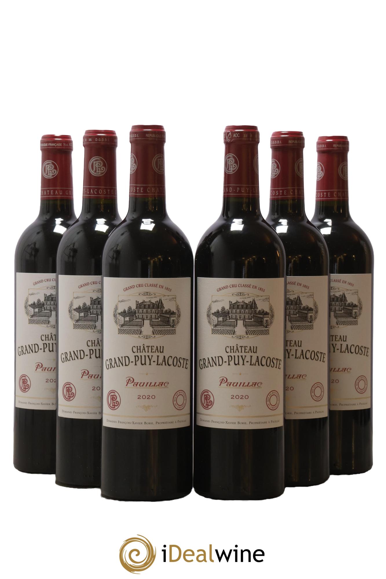 Château Grand Puy Lacoste 5ème Grand Cru Classé 2020 - Lot of 6 bottles - 0