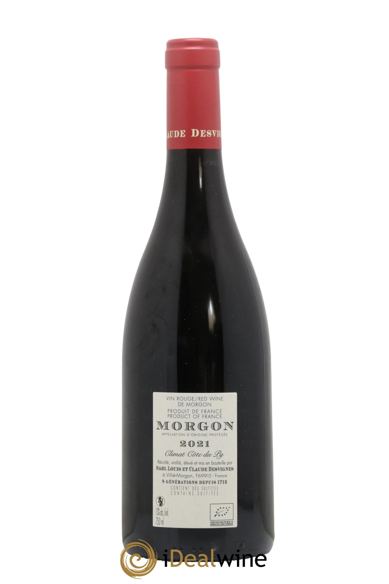 Morgon Côte du Py Louis-Claude Desvignes 2021 - Posten von 1 Flasche - 1