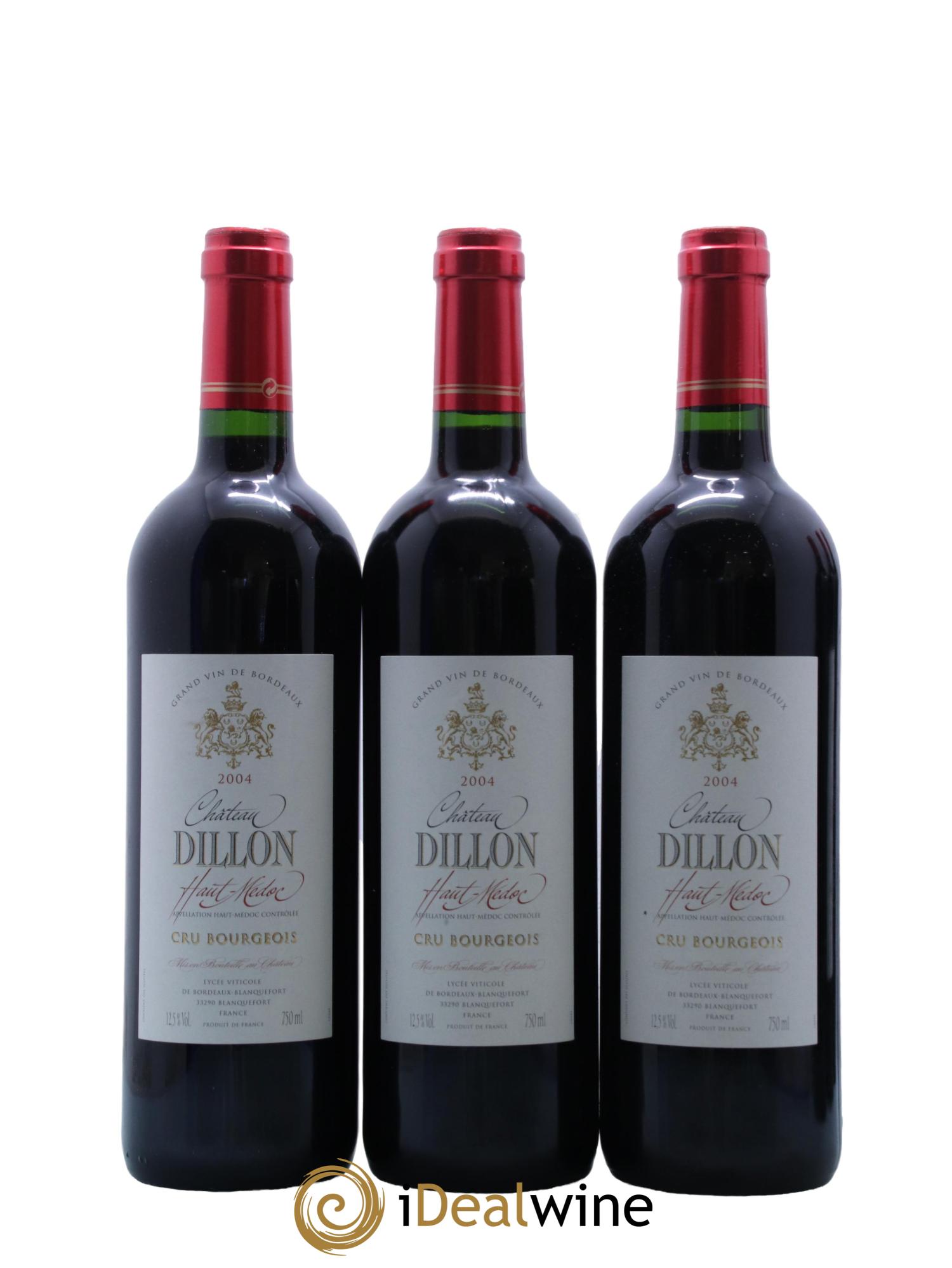 Château Dillon Cru Bourgeois 2004 - Lot de 6 bouteilles - 1