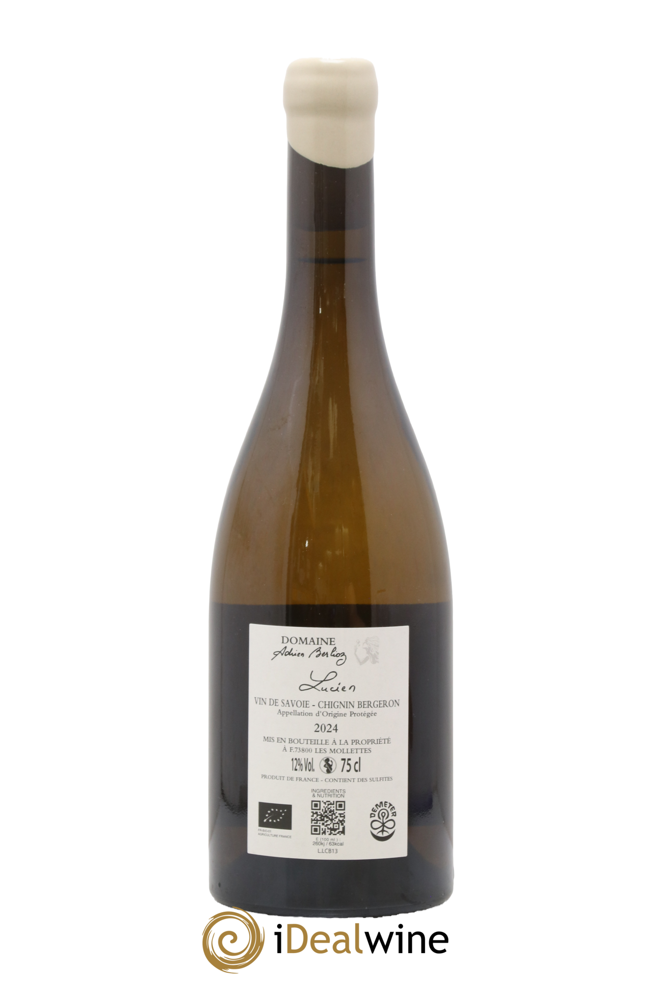 Vin de Savoie Chignin-Bergeron Lucien Adrien Berlioz 2024 - Lotto di 1 bottiglia - 1