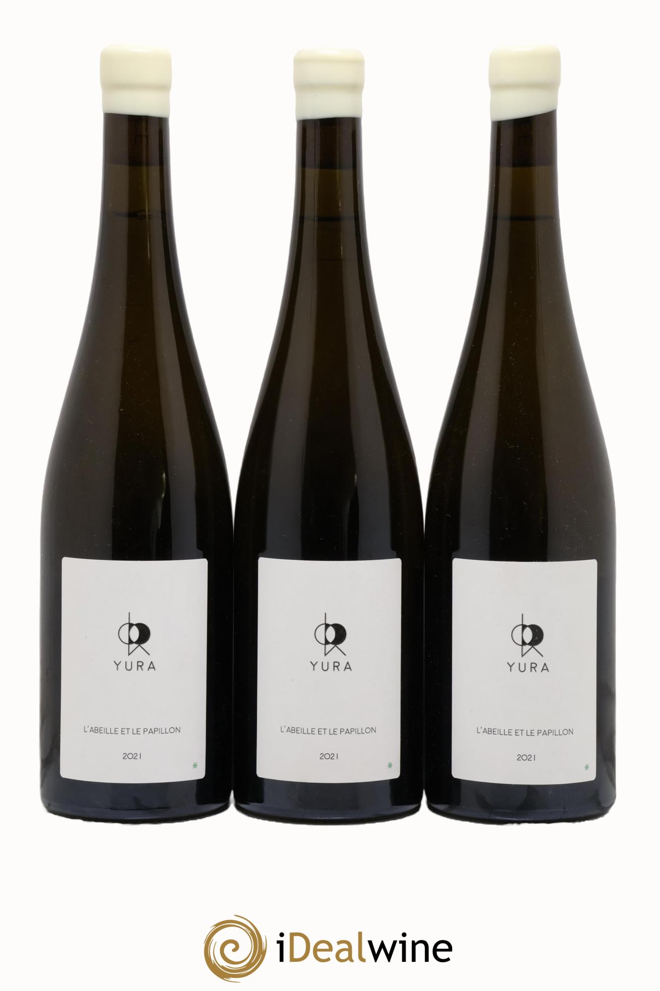 Alsace L'abeille et le papillon Jintaro Yura 2021 - Posten von 3 Flaschen - 0