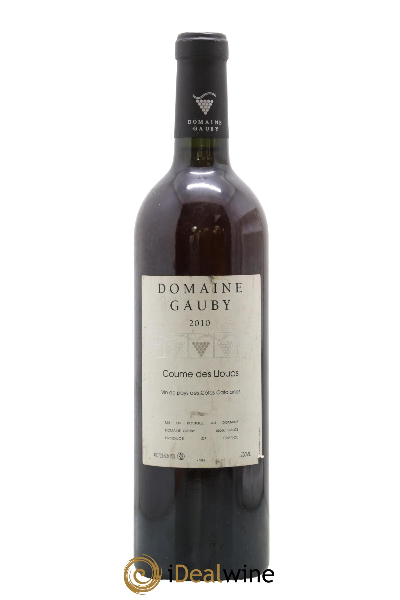 Côtes Catalanes Coume des Lloups Gauby (Domaine) 2010 - Lot de 1 bouteille - 0