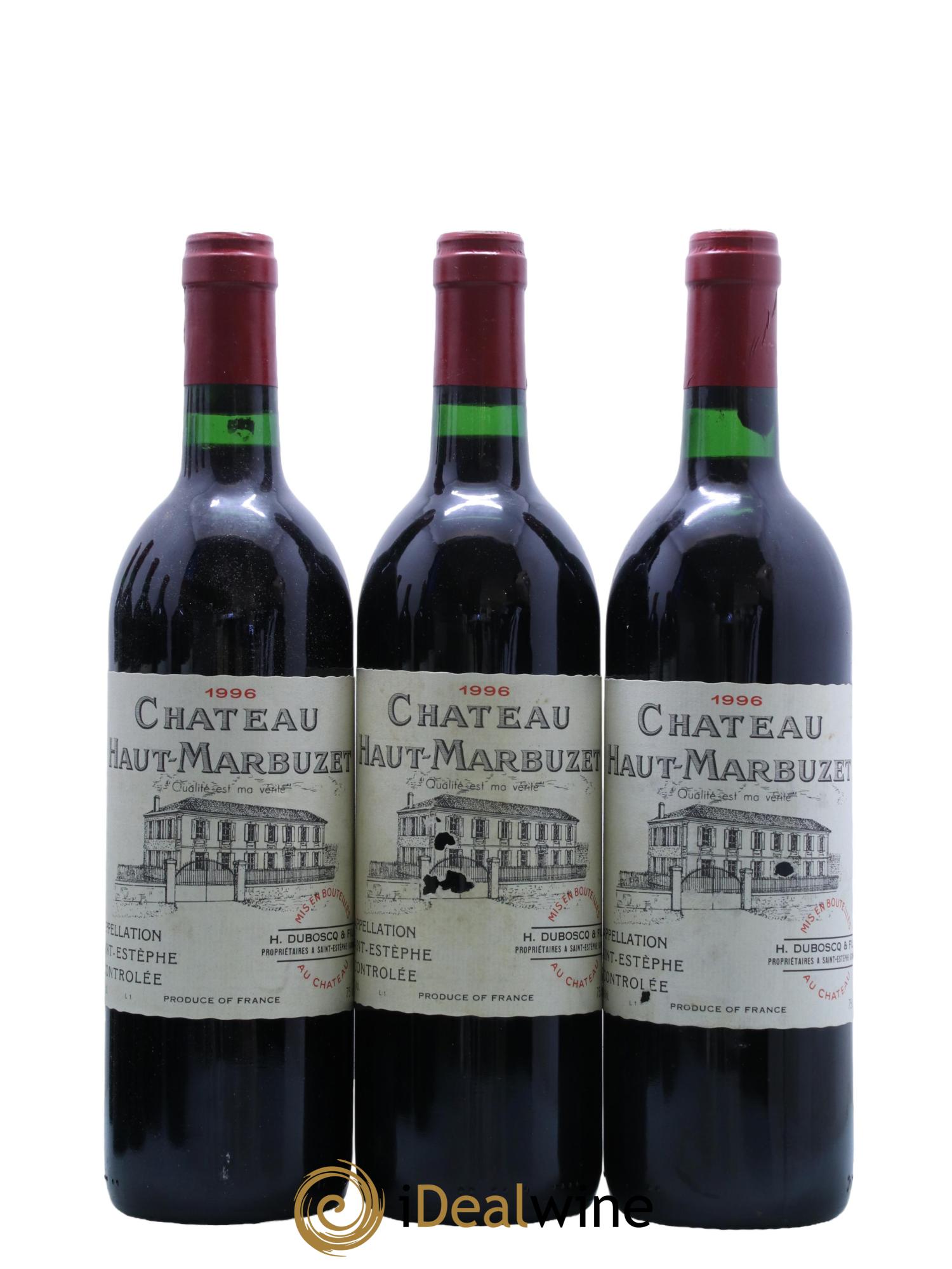 Château Haut Marbuzet 1996 - Lot de 12 bouteilles - 2