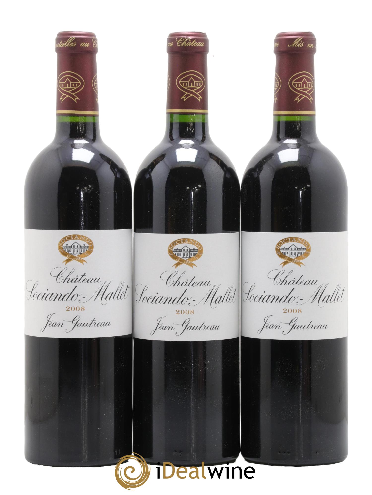 Château Sociando Mallet 2008 - Posten von 12 Flaschen - 4
