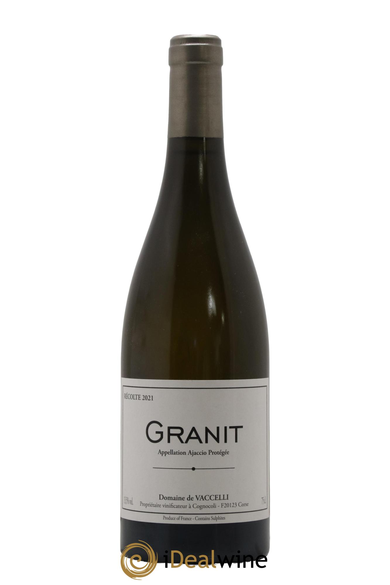 Ajaccio Granit Vaccelli 2021 - Lot de 1 bouteille - 0