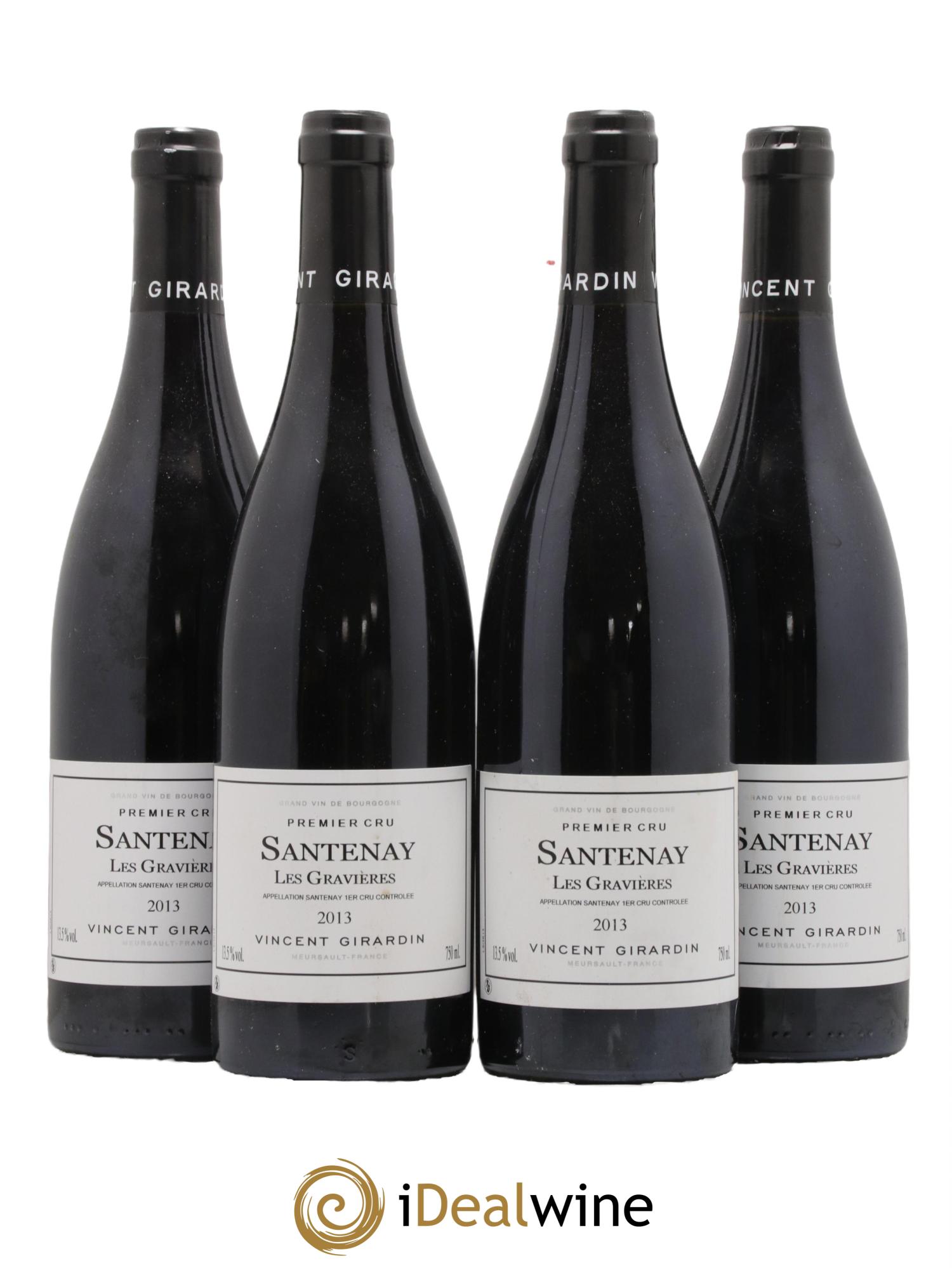 Santenay 1er Cru Les Gravières Vincent Girardin (Domaine) 2013 - Lot de 4 bouteilles - 0
