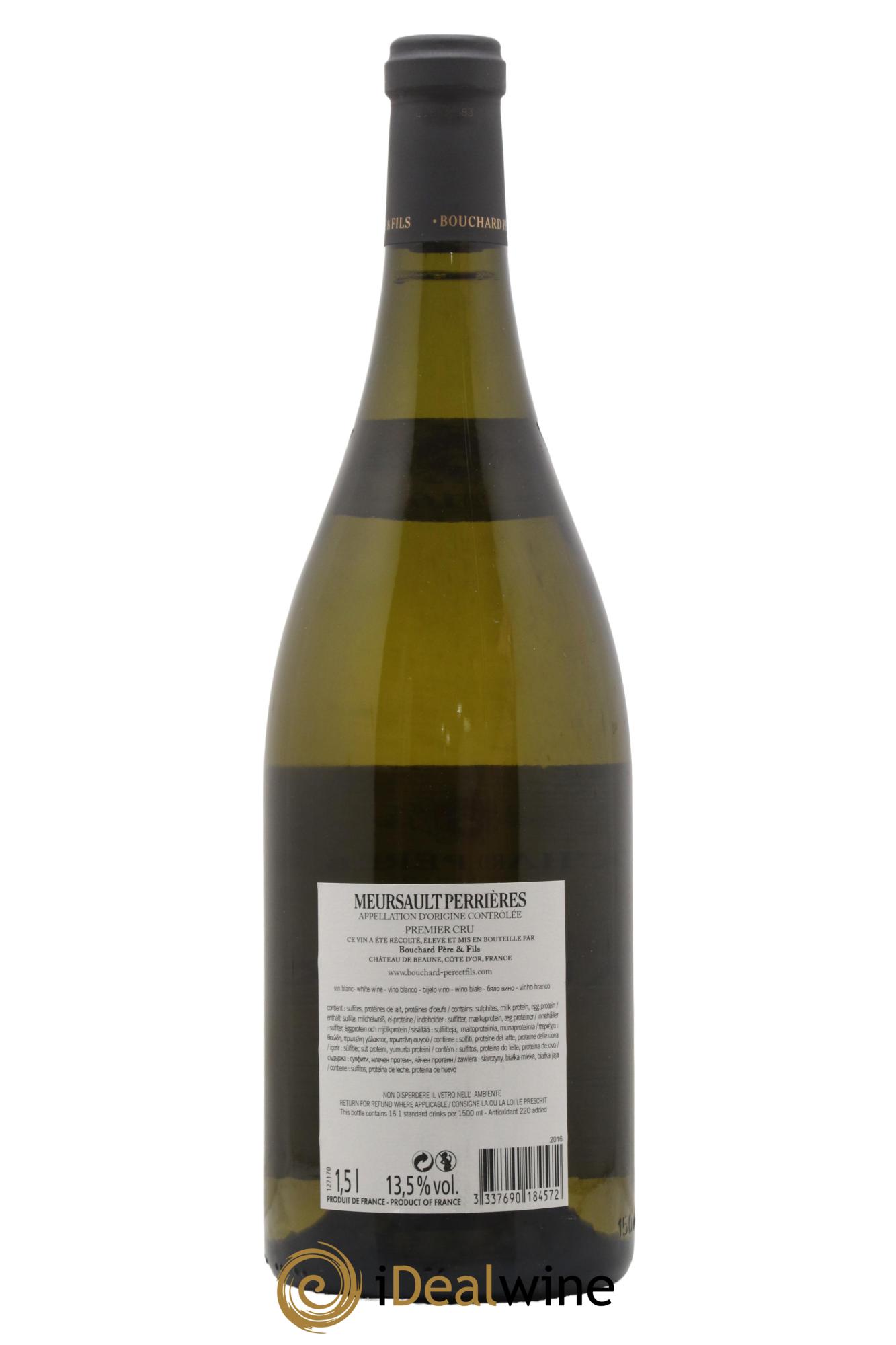Meursault 1er Cru Perrières Bouchard Père & Fils 2016 - Lot of 1 magnum - 1