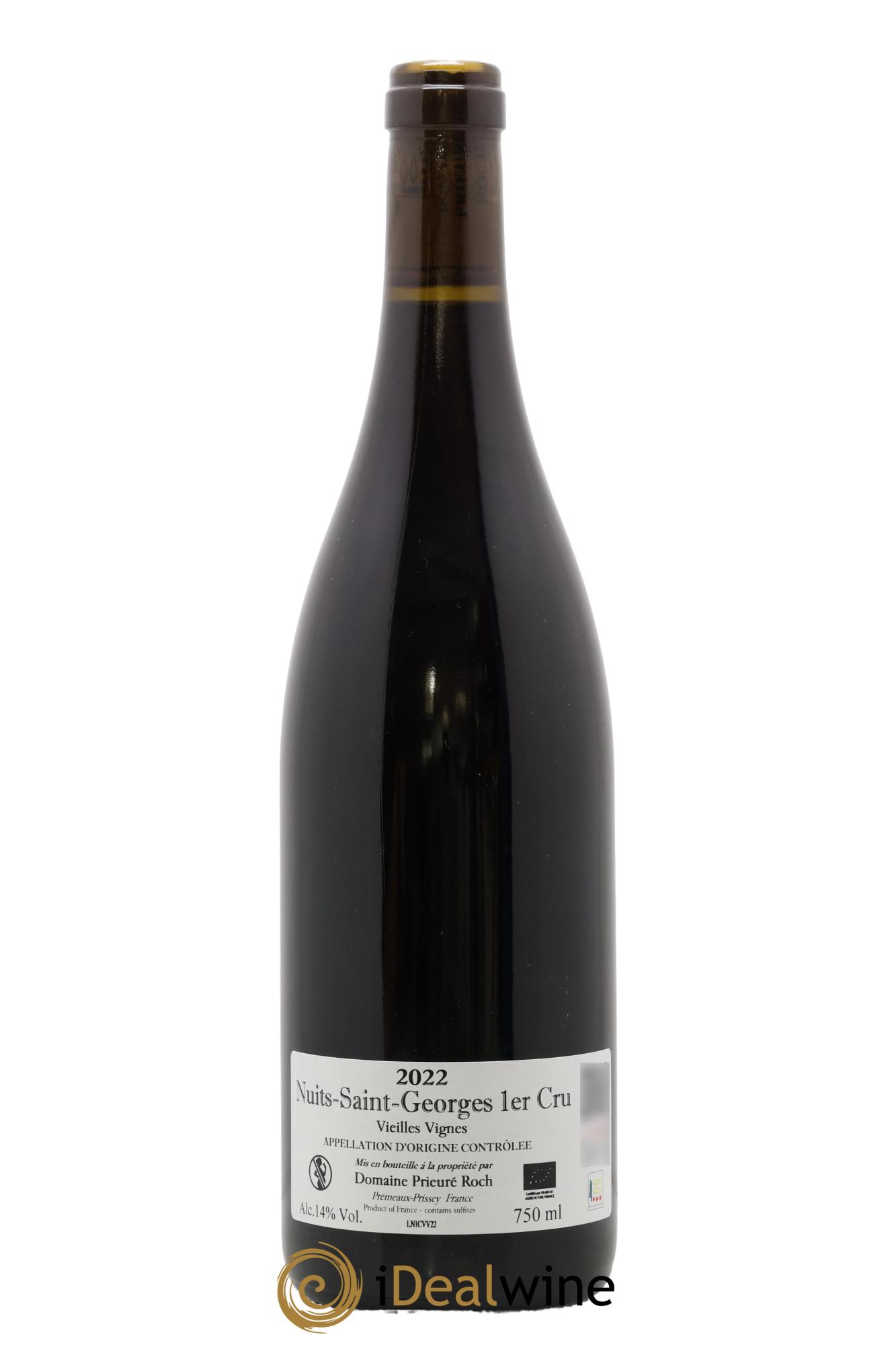 Nuits-Saint-Georges 1er Cru Vieilles Vignes Prieuré Roch 2022 - Lot de 1 bouteille - 1